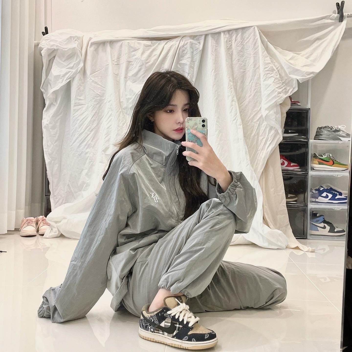 Nike x Travis Scott SB Dunk Low 착용 스타일