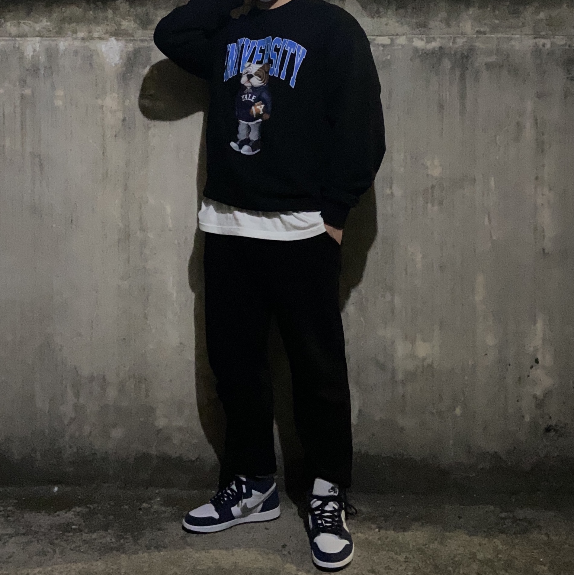 Jordan 1 Retro High OG CO.JP Midnight Navy 착용 스타일 - 3