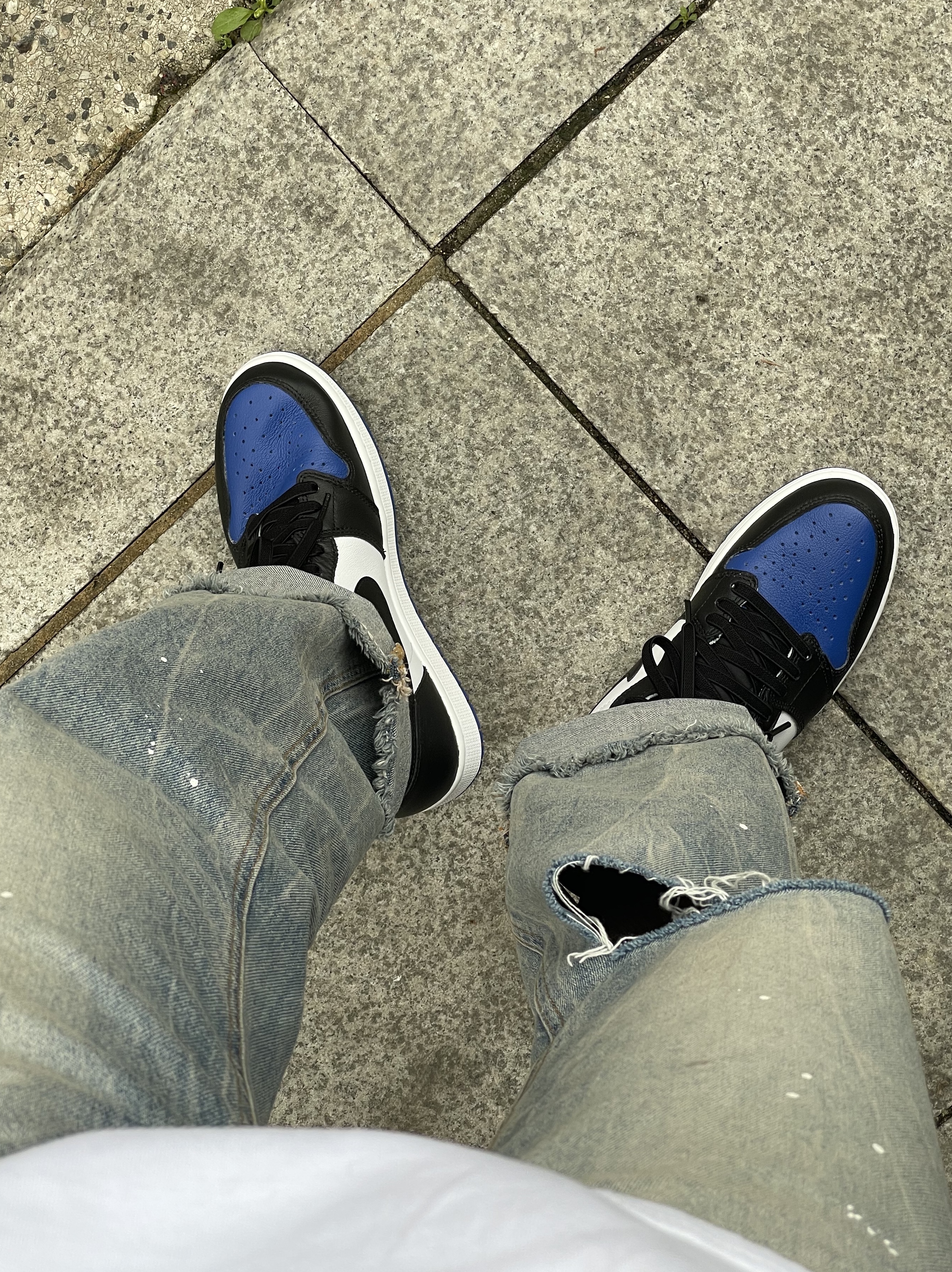 Jordan 1 Retro High OG Royal Toe 착용 스타일 - 2