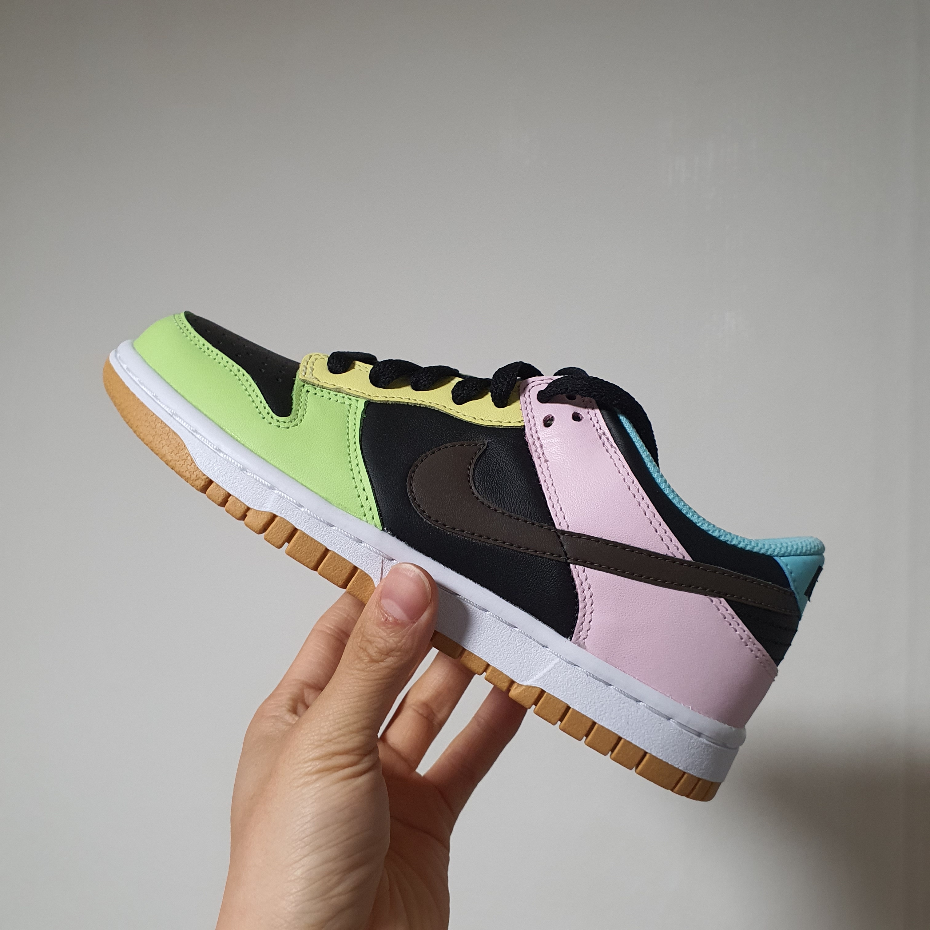 (GS) Nike Dunk Low SE Free.99 Black 착용 스타일