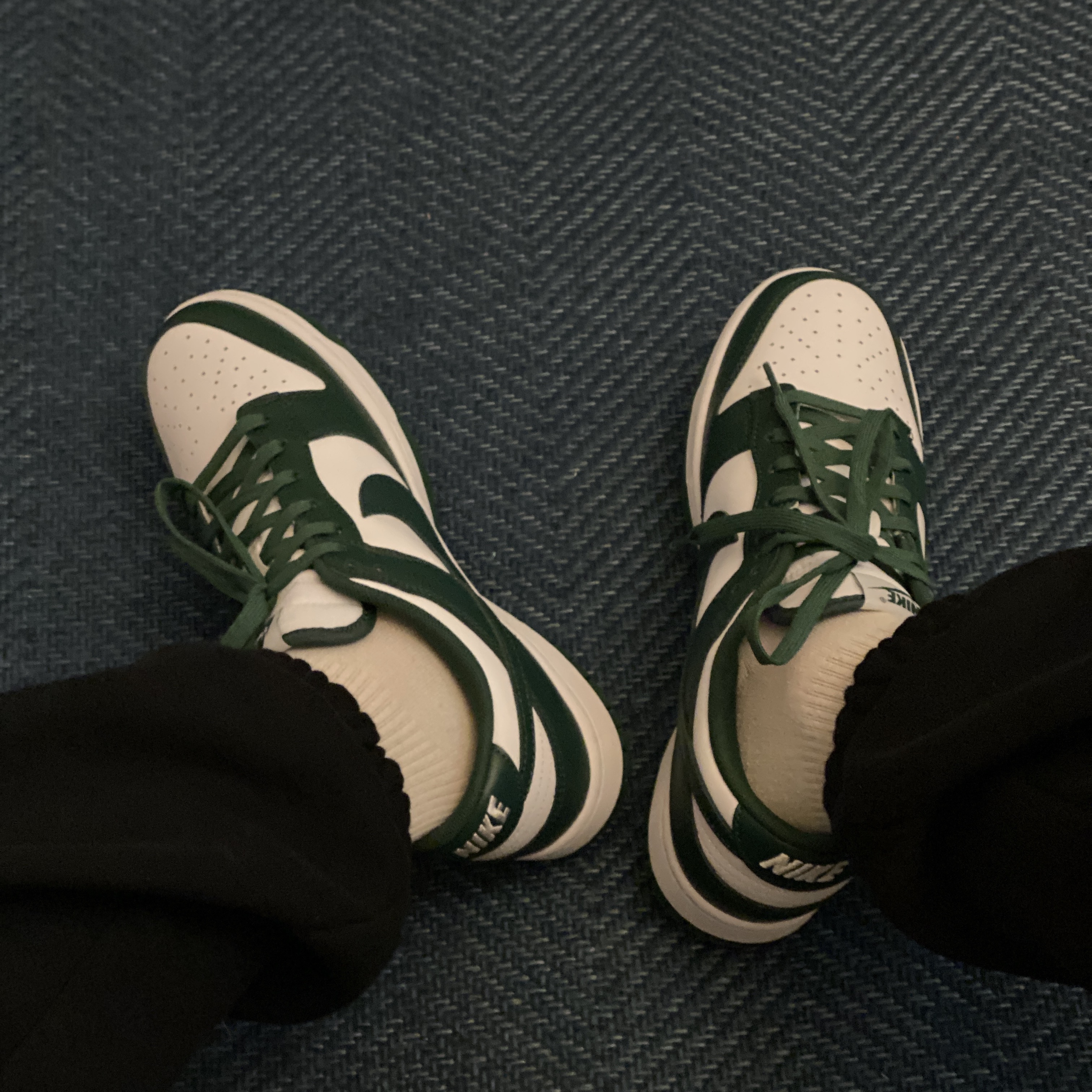 Nike Dunk Low Retro Varsity Green 착용 스타일