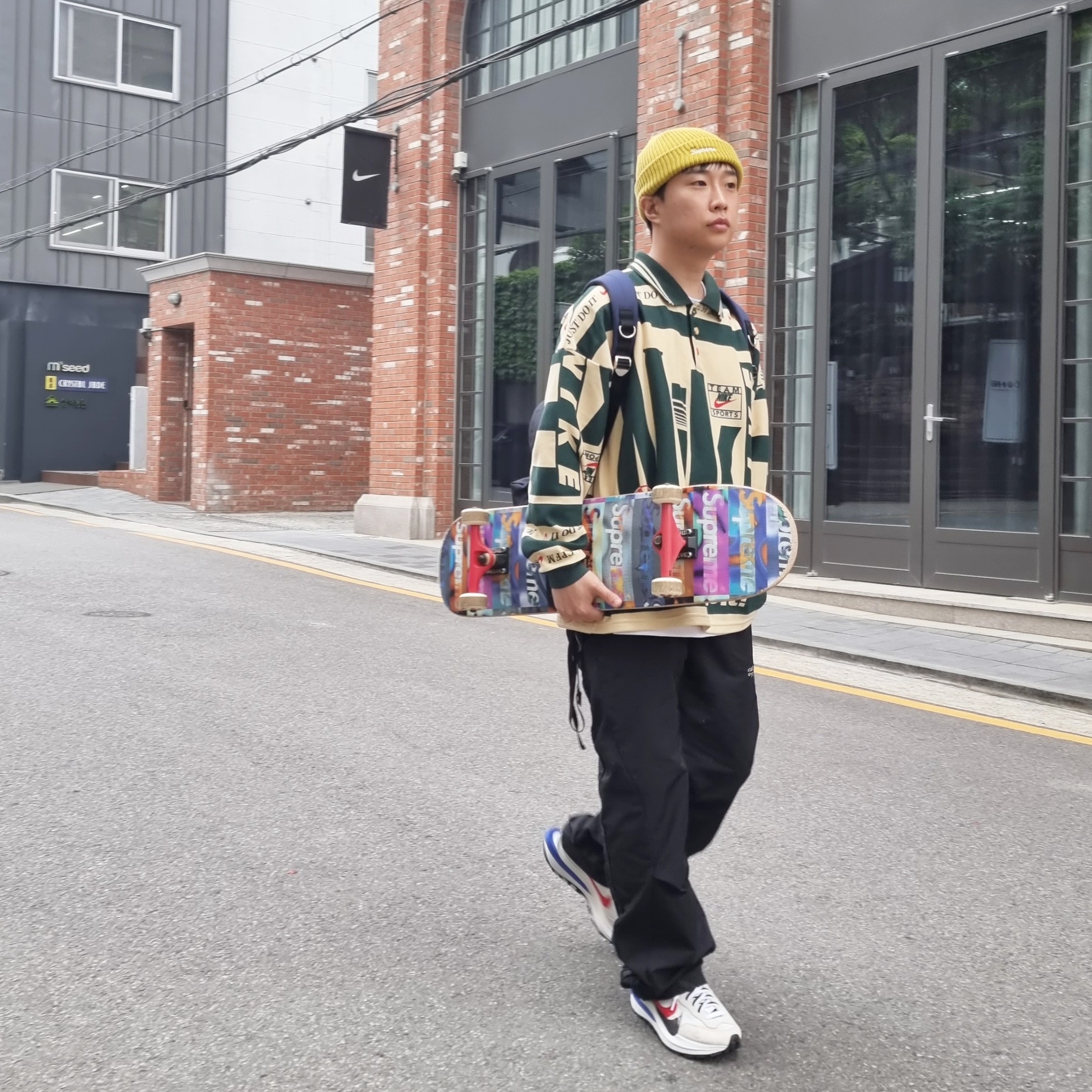 Nike x Cactus Plant Flea Market Long Sleeve Polo Natural - US/EU, Nike x Sacai VaporWaffle Royal Fuchsia 착용 스타일