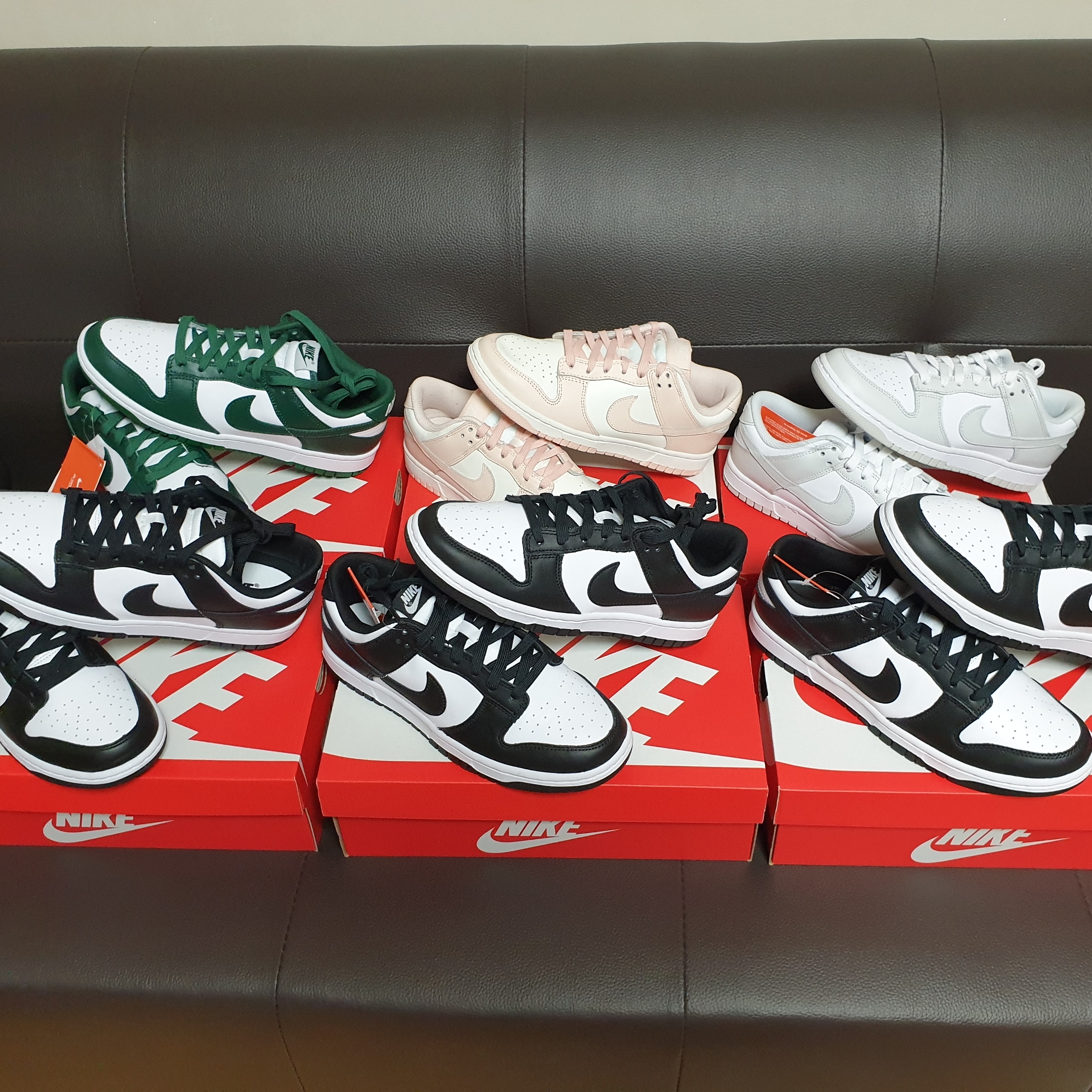 Nike Dunk Low Retro Varsity Green, Nike Dunk Low Retro Black 착용 스타일 - 5