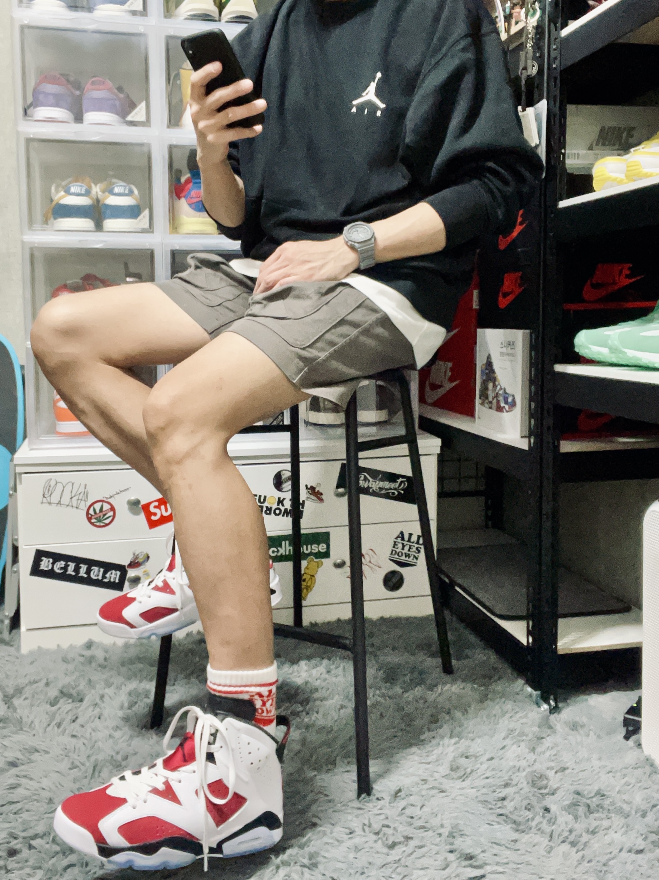 Jordan 6 Retro Carmine 2021 착용 스타일