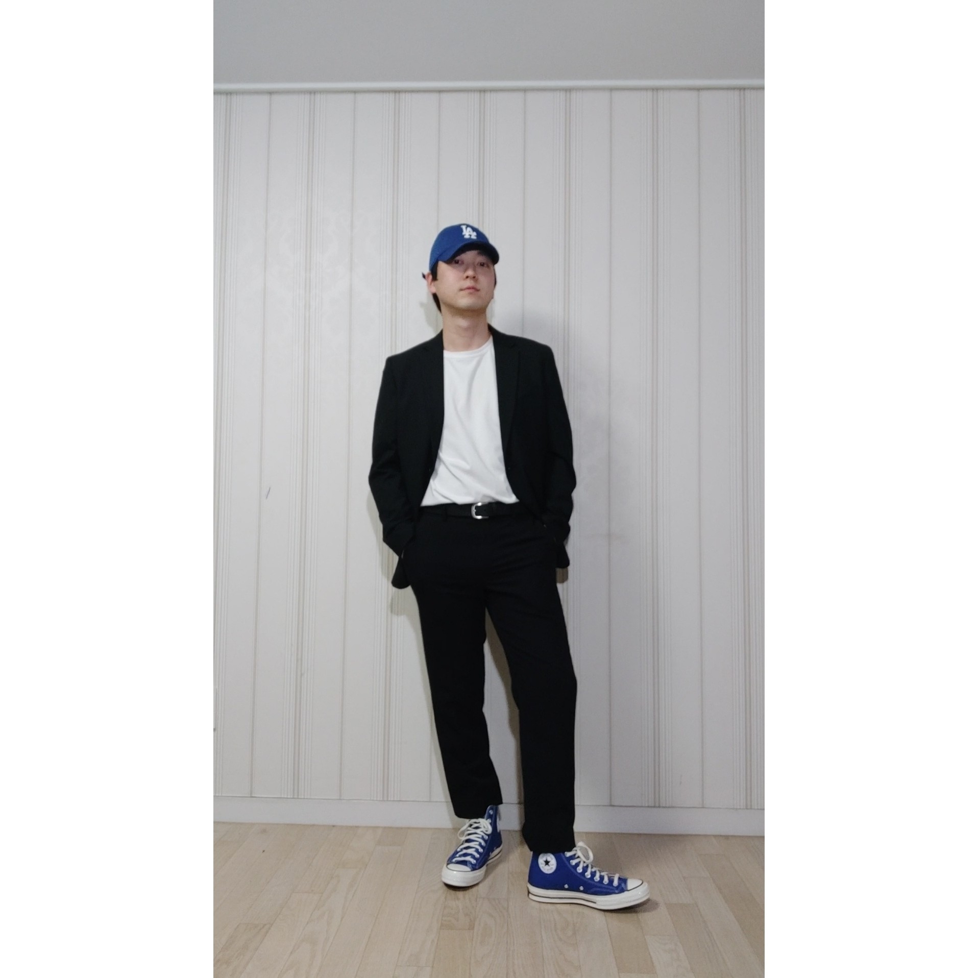 Converse Chuck 70 High Rush Blue 착용 스타일 - 1