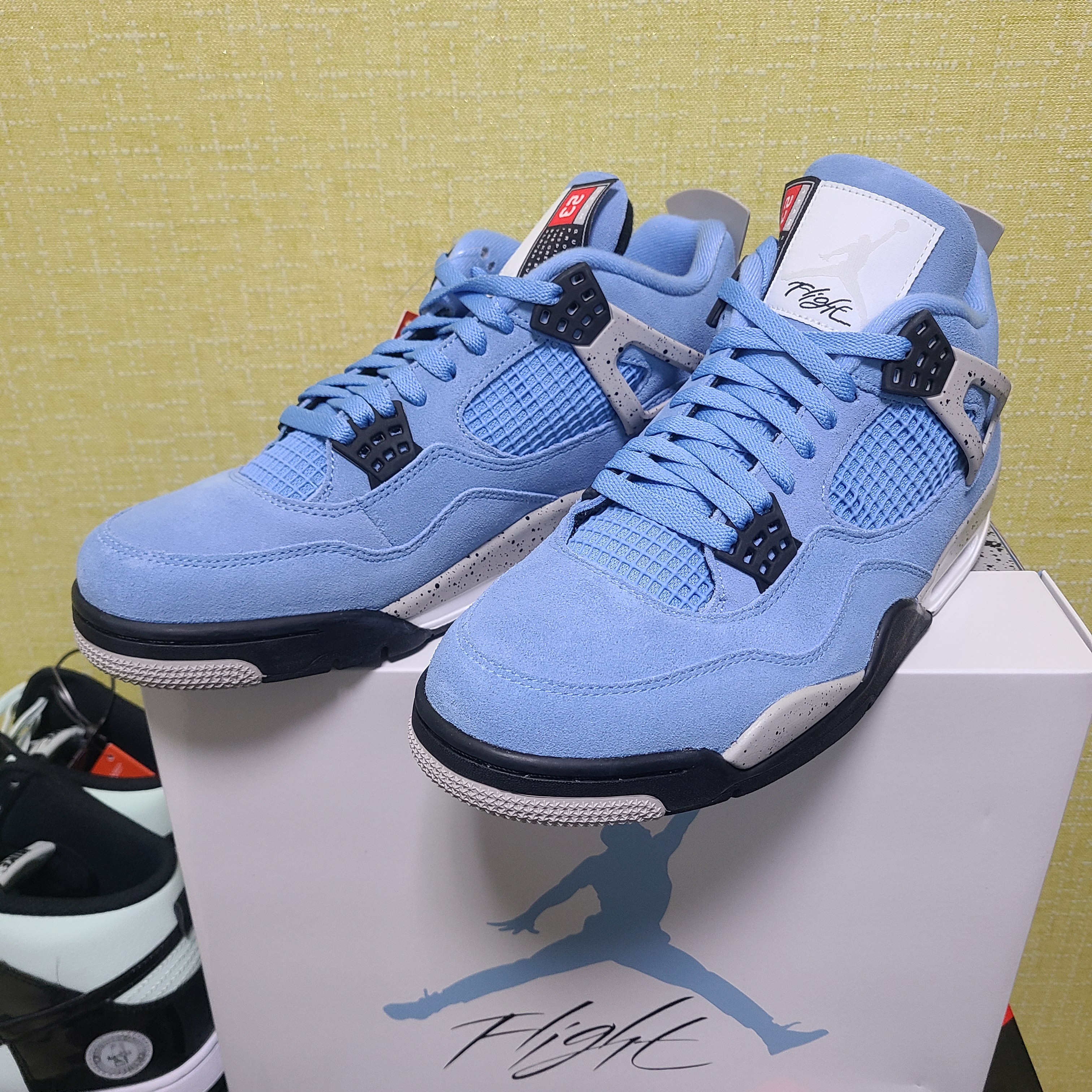 Jordan 4 Retro University Blue, (TD) Jordan 4 Retro University Blue 착용 스타일 - 2