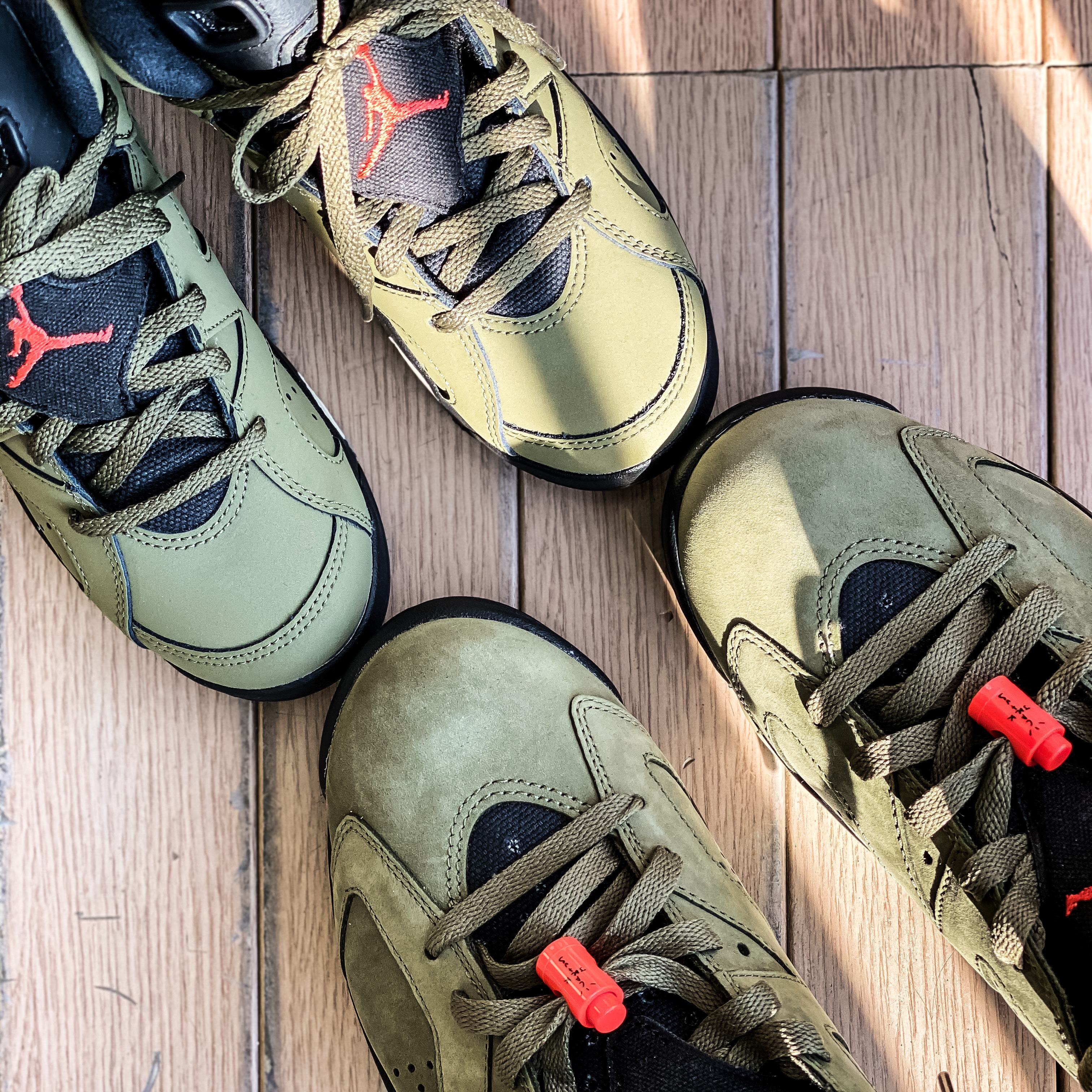Jordan 6 x Travis Scott Retro Olive, (PS) Jordan 6 x Travis Scott Retro Olive 착용 스타일 - 2