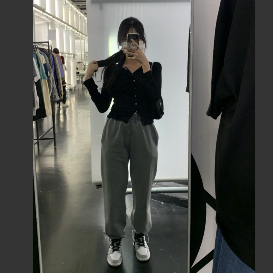 (GS) Jordan 1 Mid Light Smoke Grey, Jordan 1 Mid Light Smoke Grey 착용 스타일