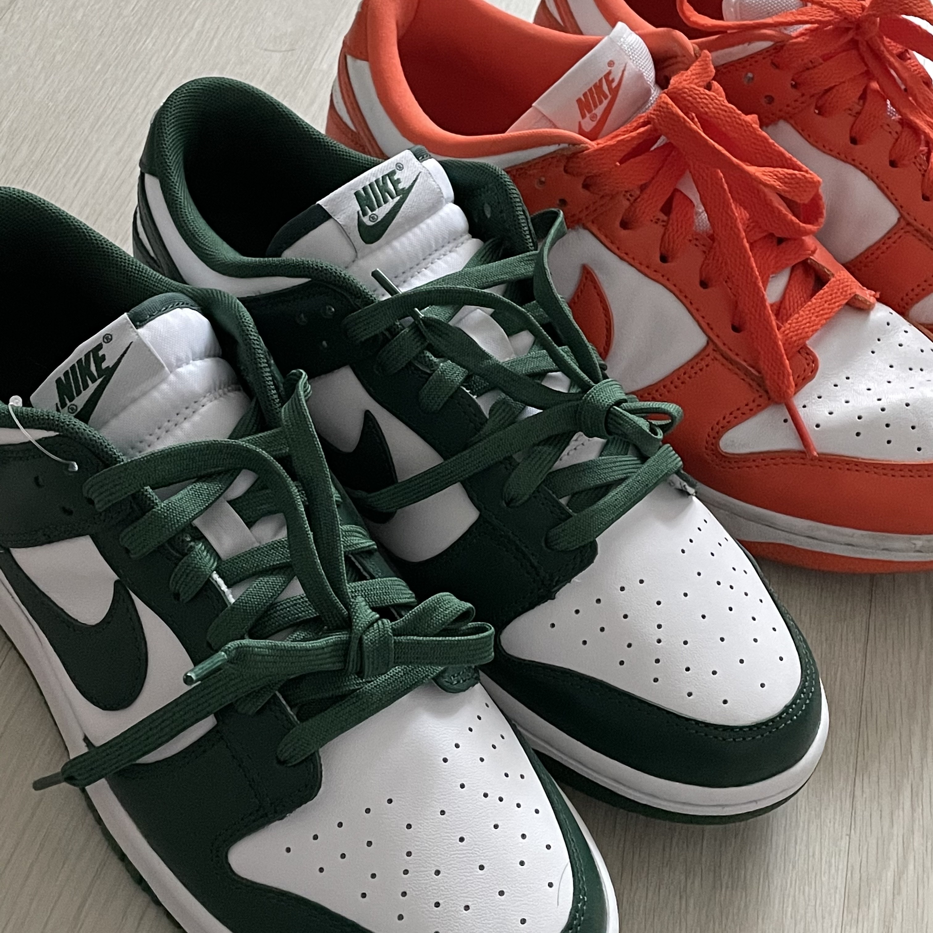 Nike Dunk Low SP Syracuse 2020, Nike Dunk Low Retro Varsity Green 착용 스타일