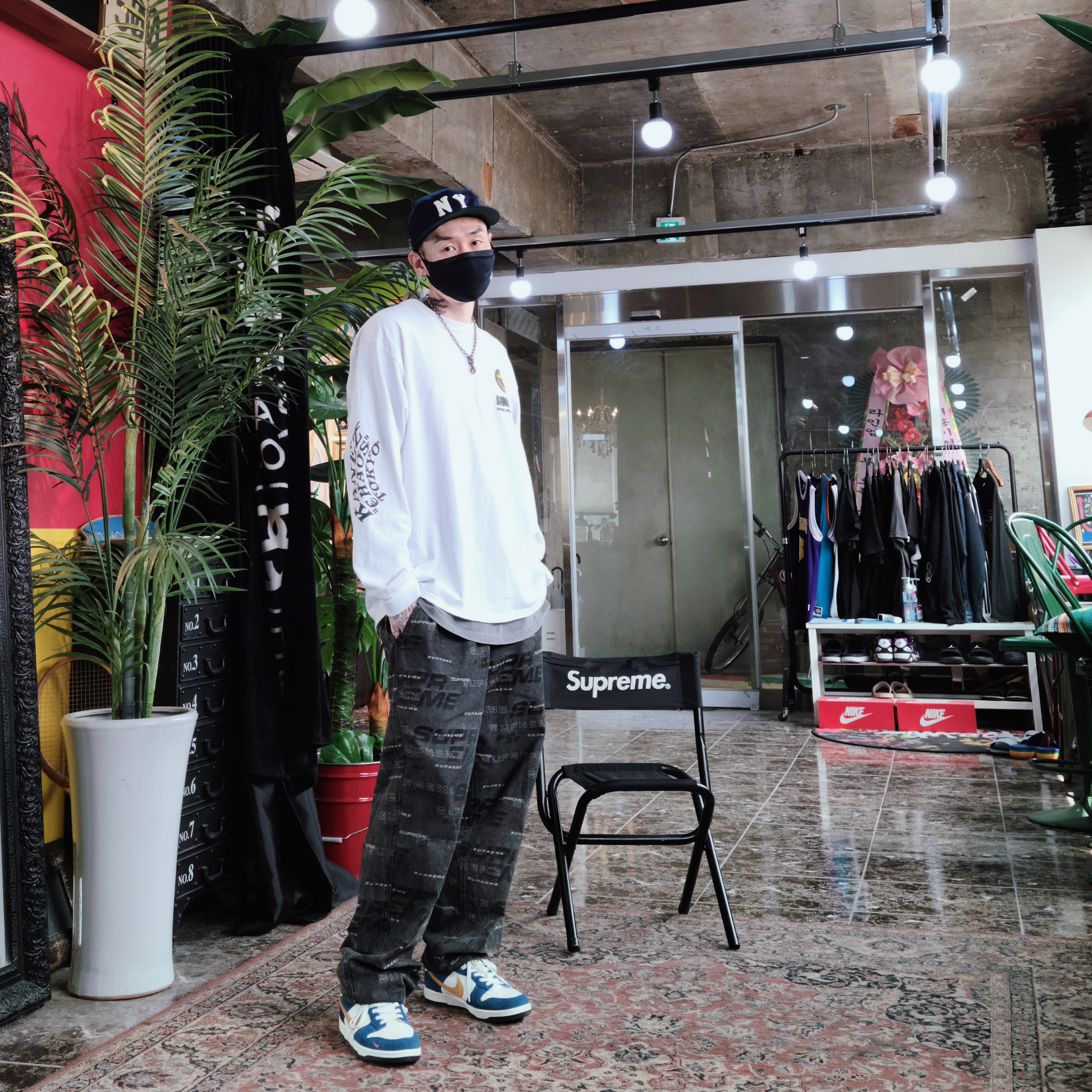 Nike x Kasina Dunk Low 80's Bus 착용 스타일