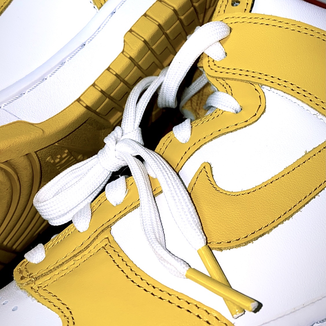 (W) Nike Dunk High Dark Sulfur 착용 스타일 - 4