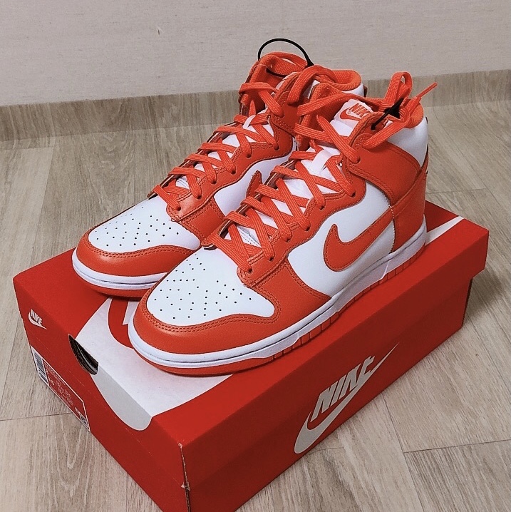 Nike Dunk High Retro Orange Blaze 착용 스타일