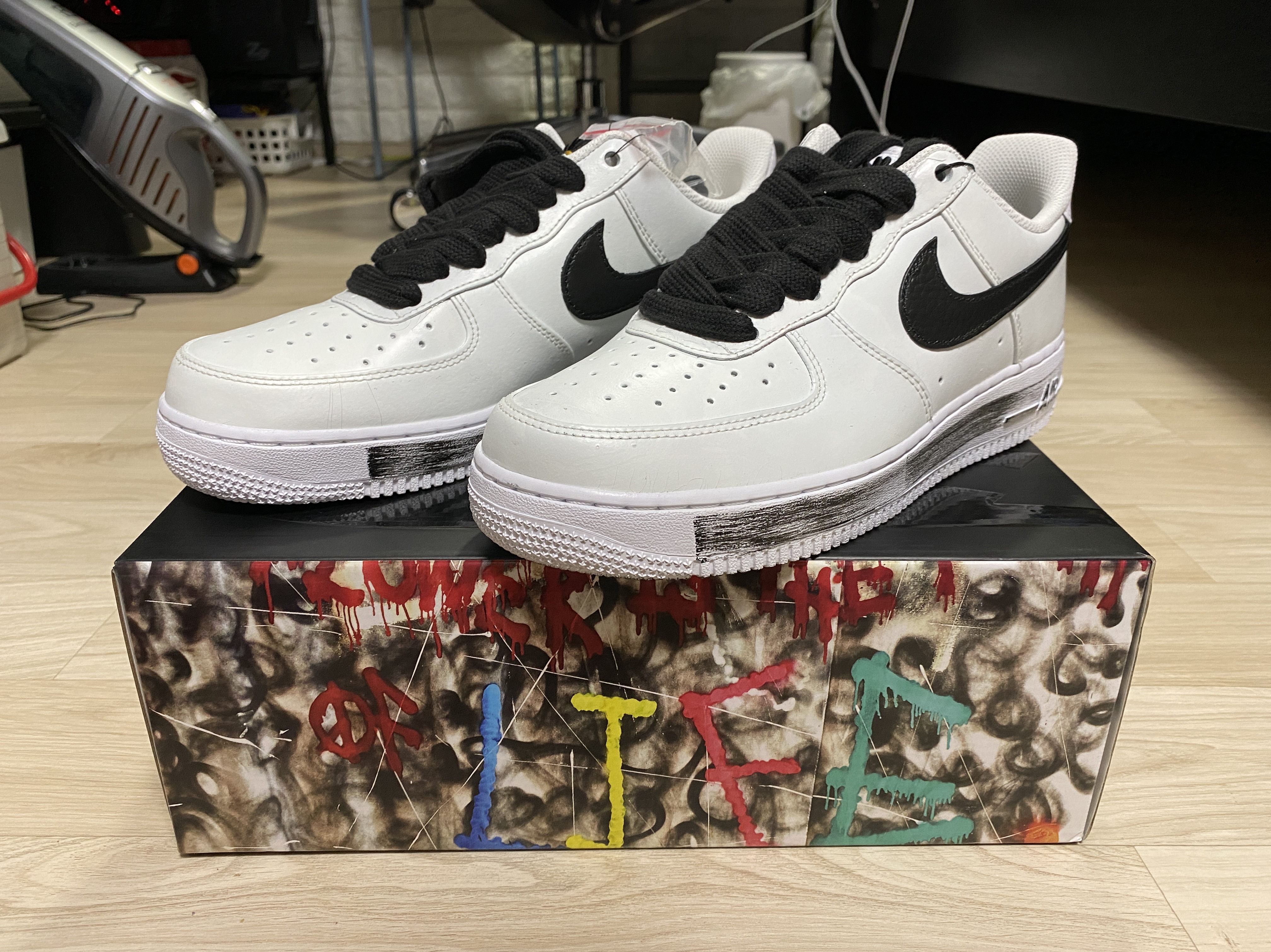 Nike x Peaceminusone Air Force 1 Low Para-Noise 2.0 착용 스타일 - 4