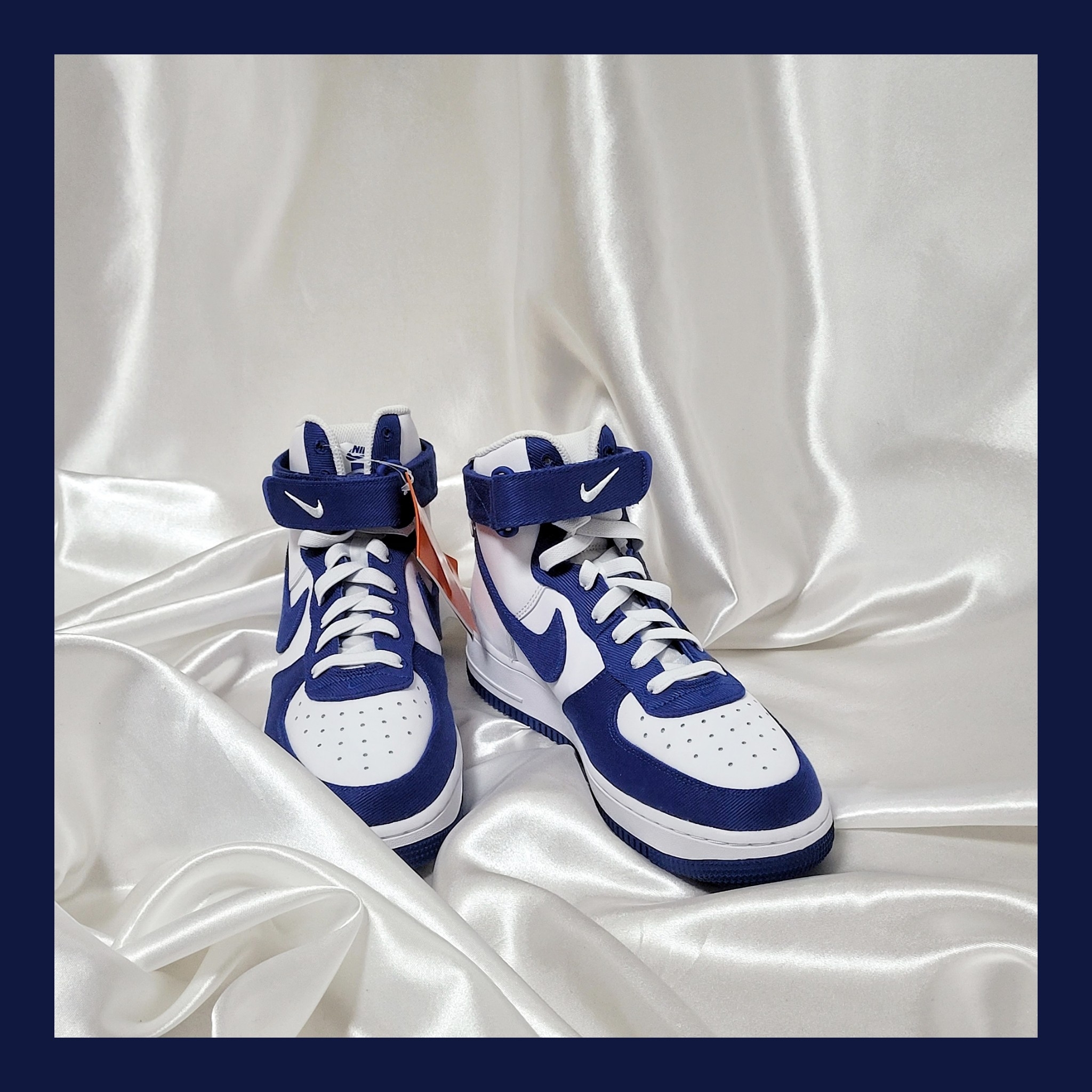Nike Air Force 1 High '07 LV8 EMB Dodgers 착용 스타일