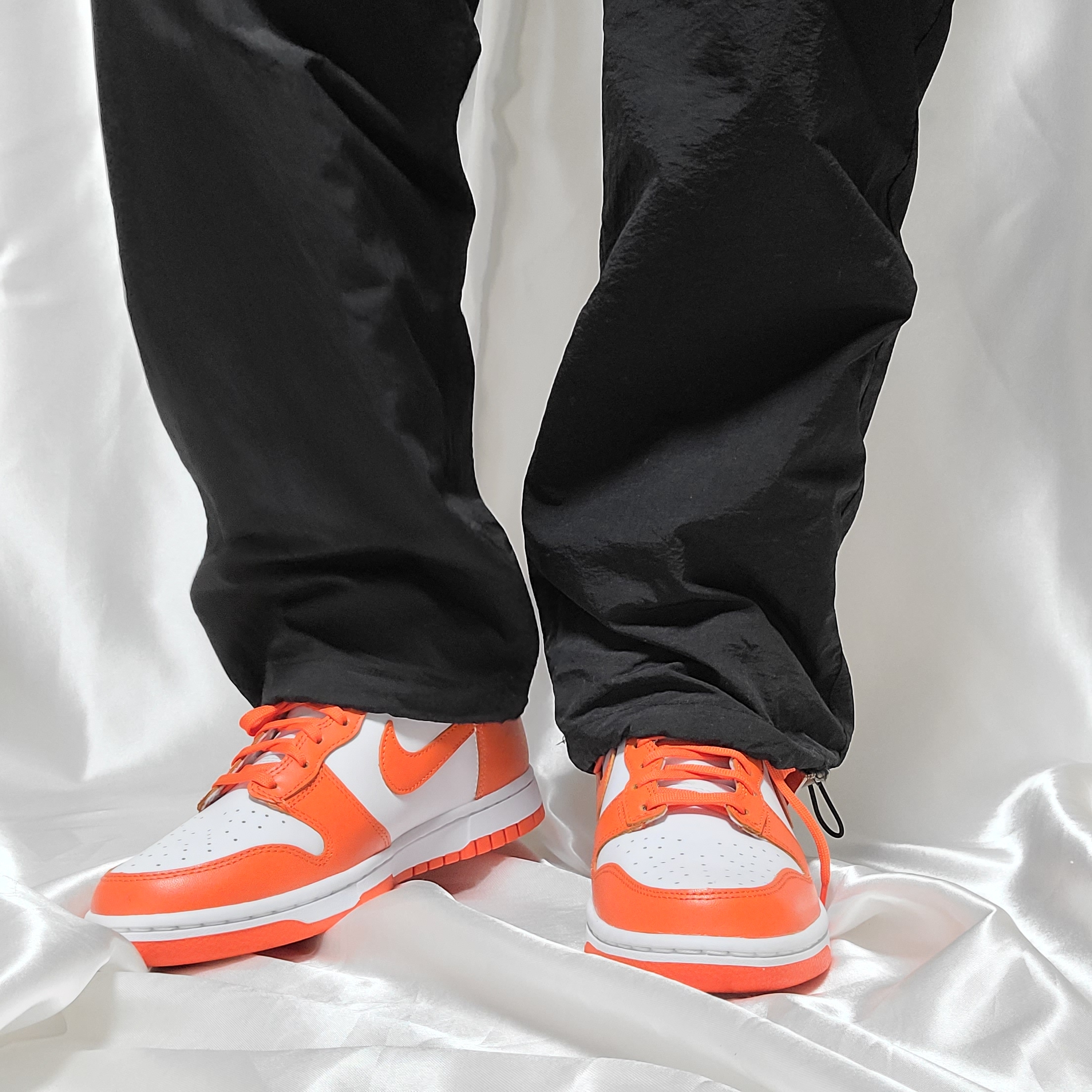 (W) Nike Dunk High Orange Blaze, Nike Dunk High Retro Orange Blaze 착용 스타일 - 2