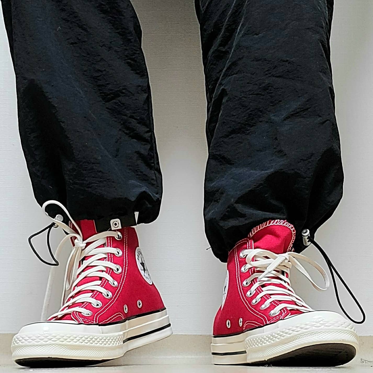 Converse Chuck 70 Hi Black 착용 스타일 - 1