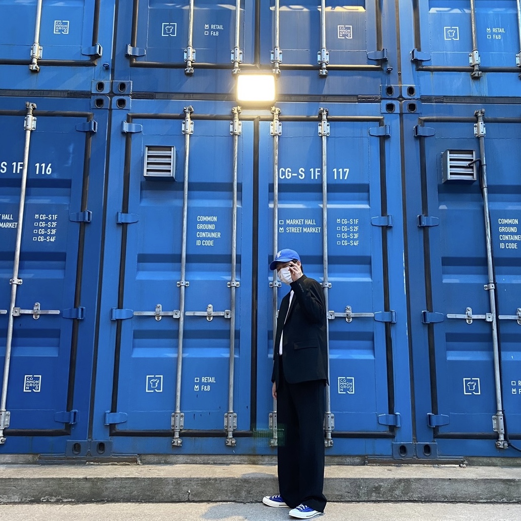 Converse Chuck 70 High Rush Blue 착용 스타일