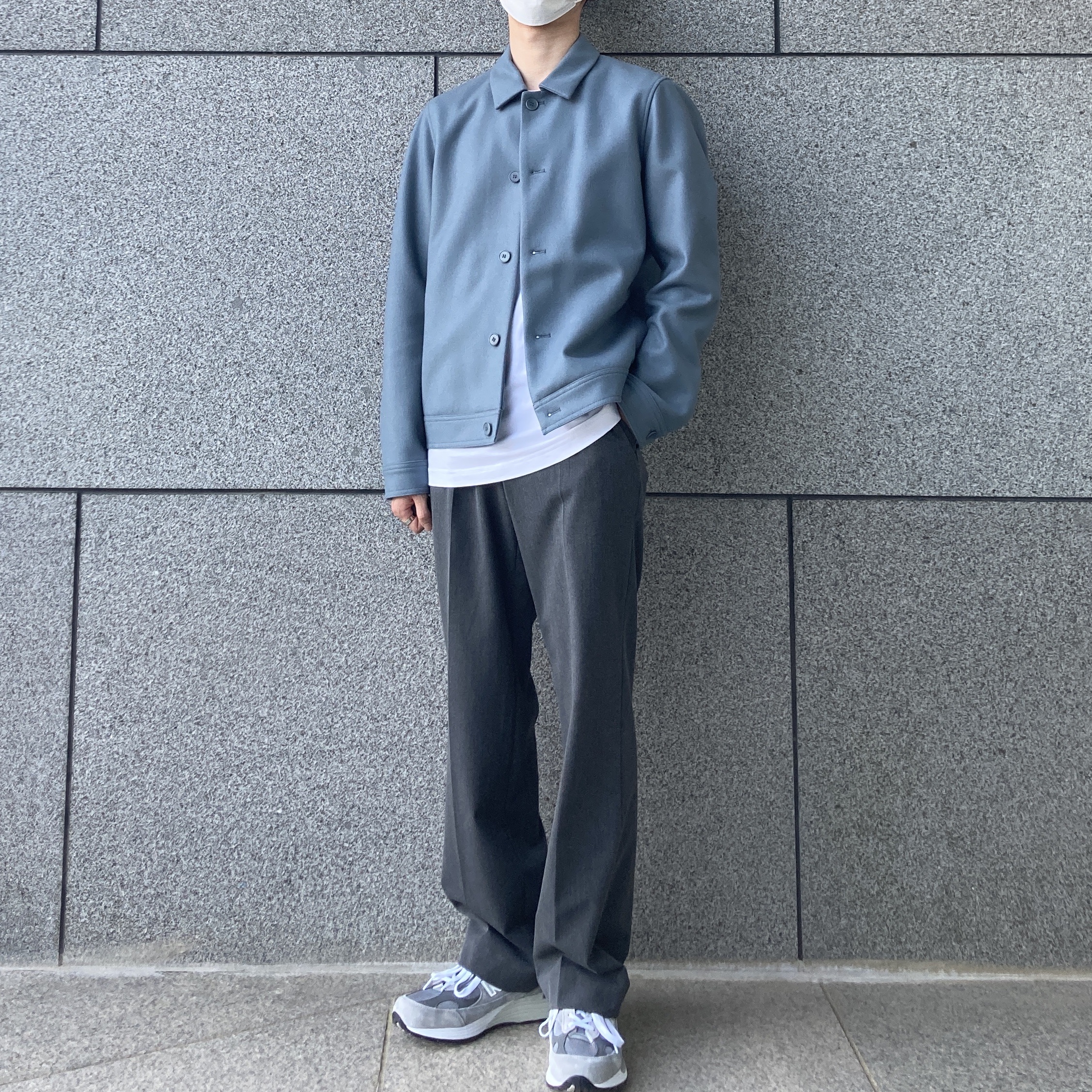 New Balance 992 Made in USA Grey - D Standard 착용 스타일