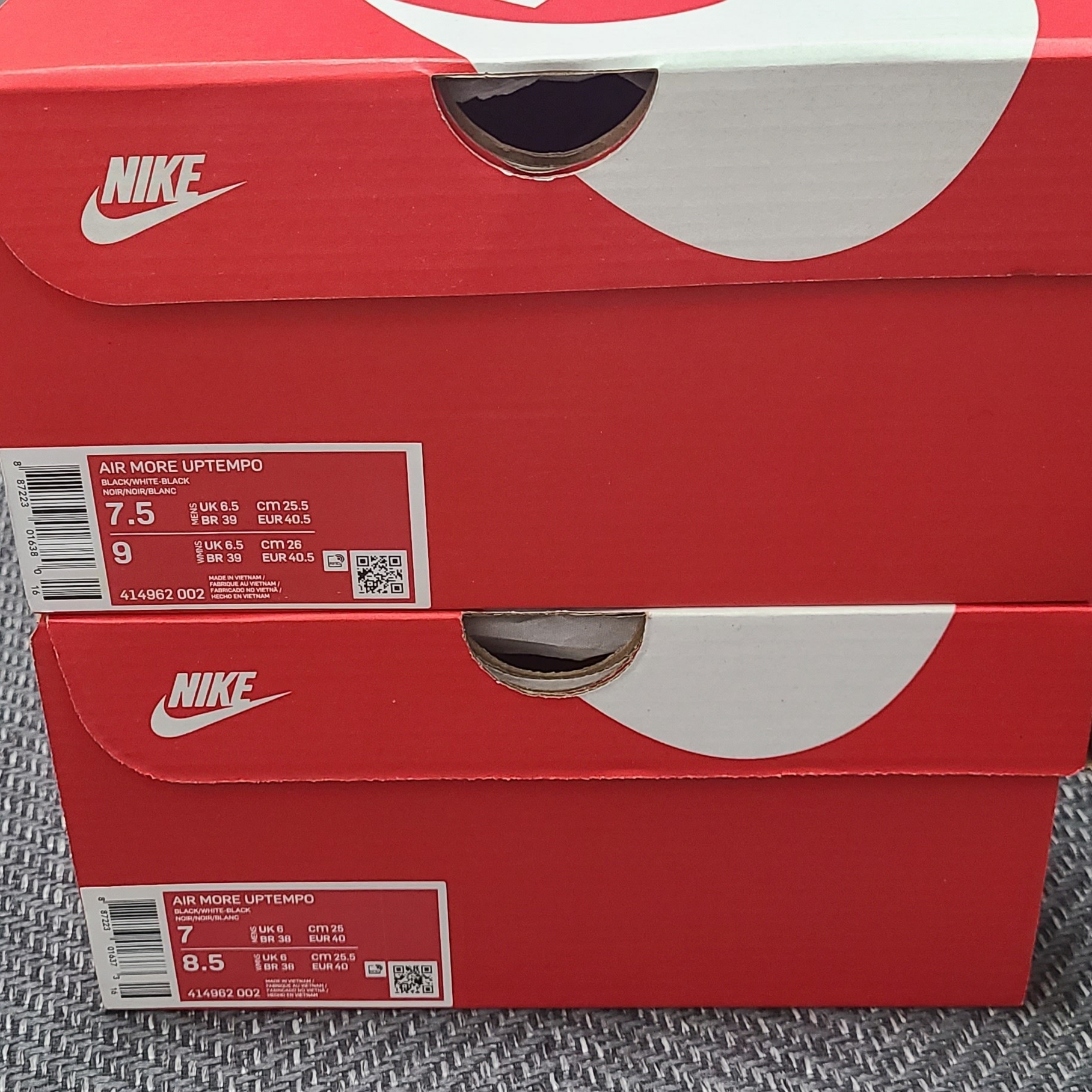 Nike Air More Uptempo Black White 2020 착용 스타일 - 2