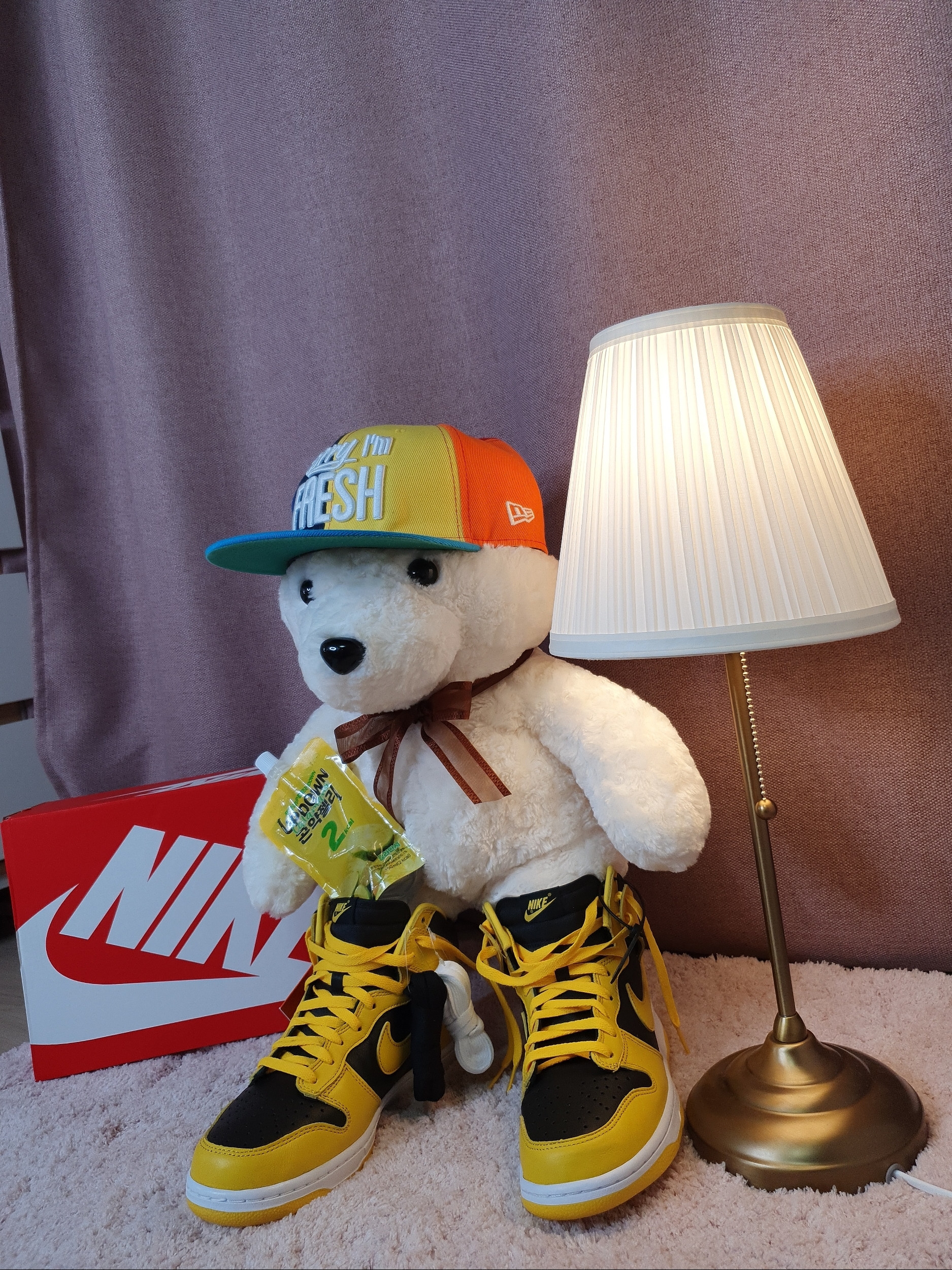 Nike Dunk High SP Varsity Maize 착용 스타일 - 2