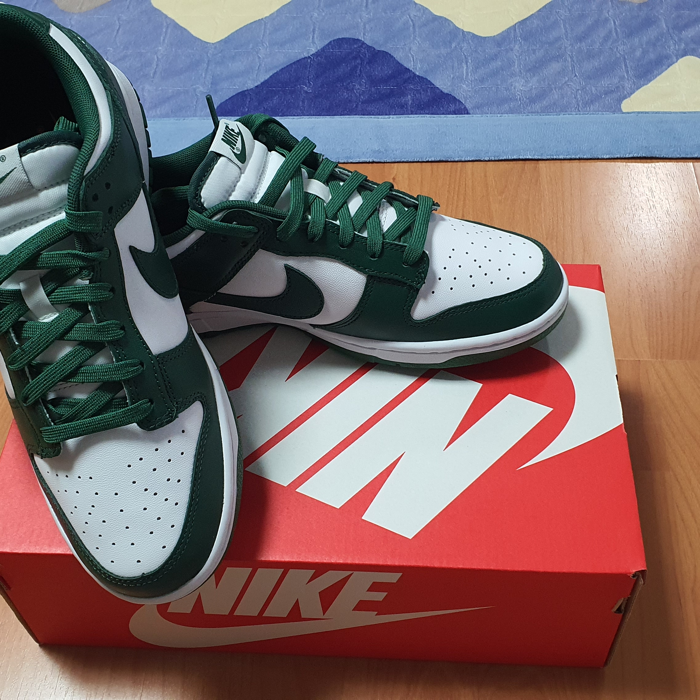 Nike Dunk Low Retro Varsity Green 착용 스타일 - 1