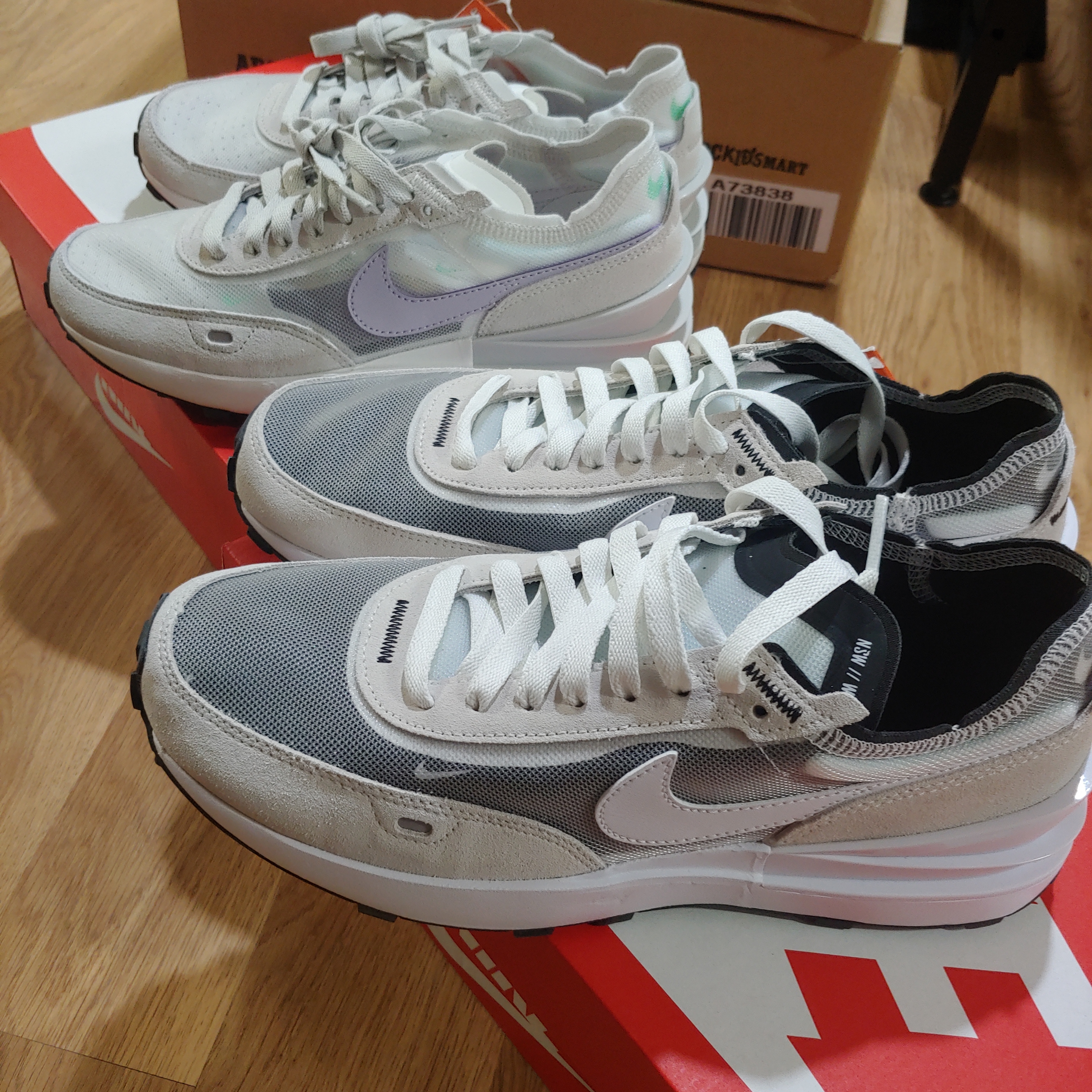 Nike Waffle One Infinite Lilac, (W) Nike Waffle One Underbrush 착용 스타일 - 2