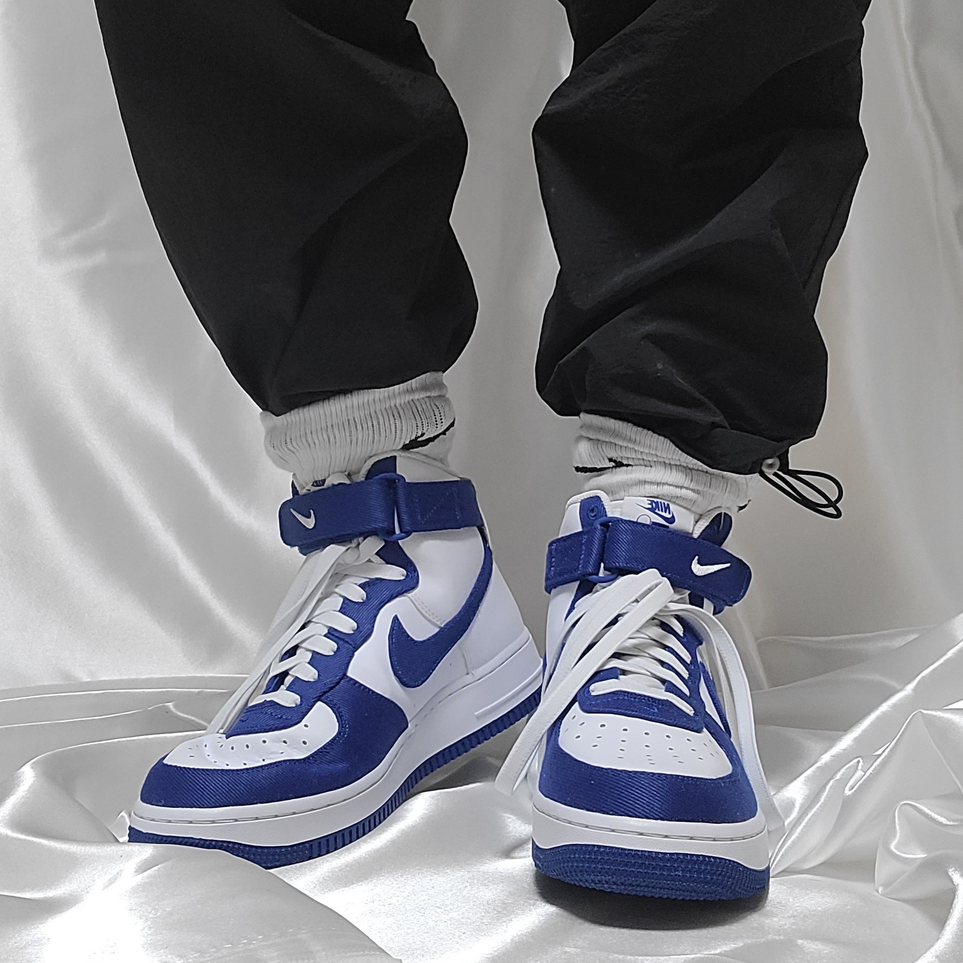 Nike Air Force 1 High '07 LV8 EMB Dodgers 착용 스타일 - 1