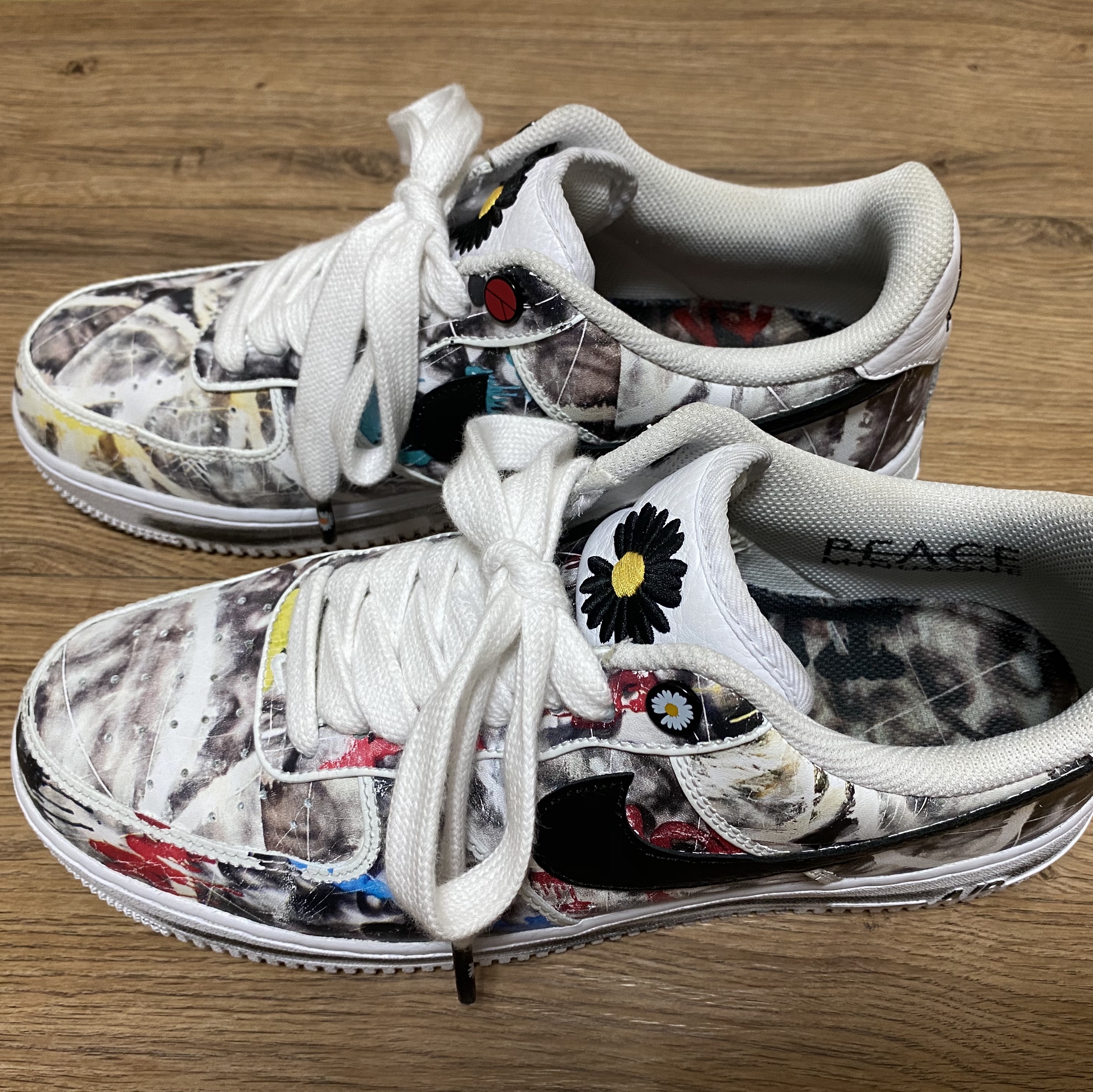 Nike x Peaceminusone Air Force 1 Low Para-Noise 2.0 착용 스타일 - 4
