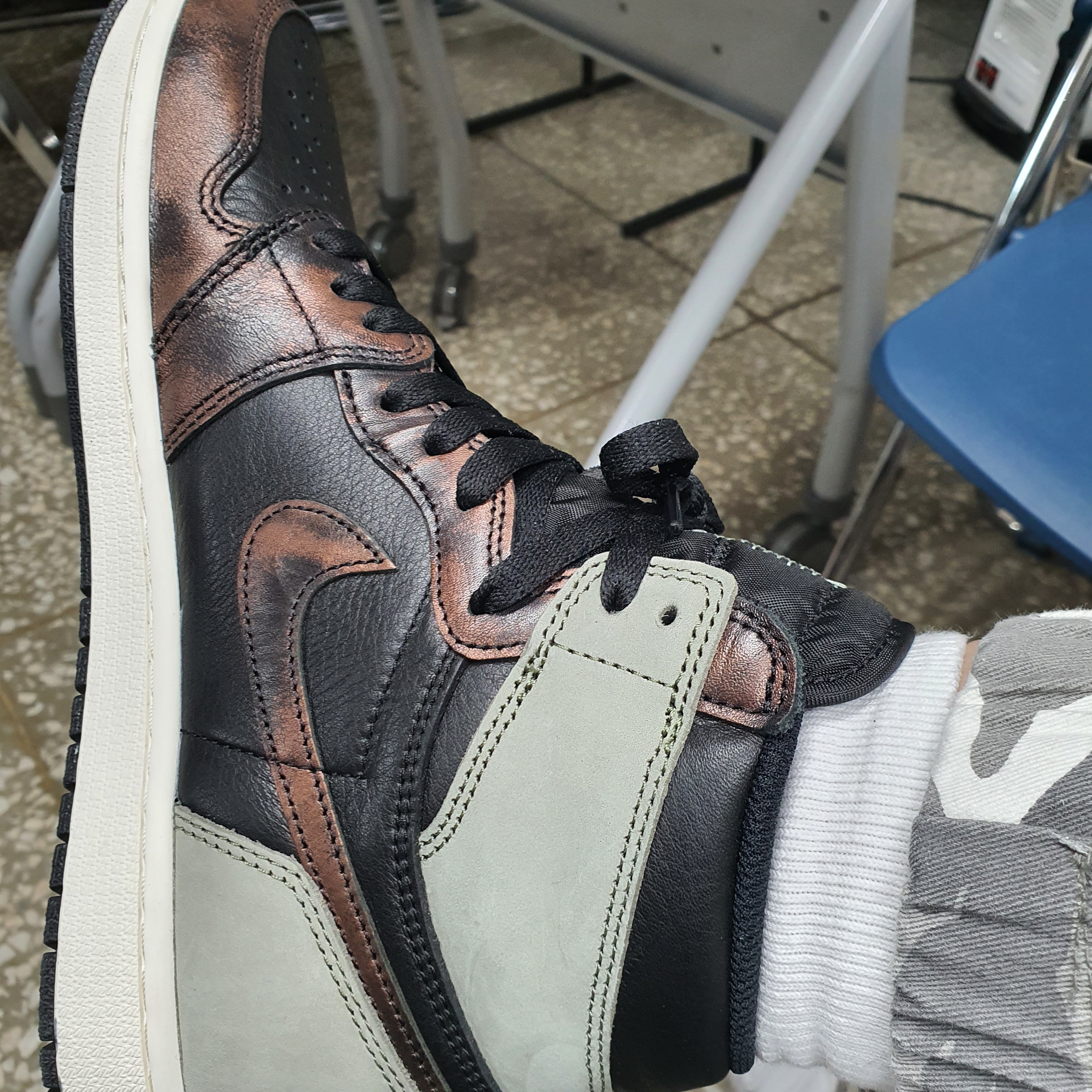 Jordan 1 Retro High OG Rust Shadow 착용 스타일 - 2