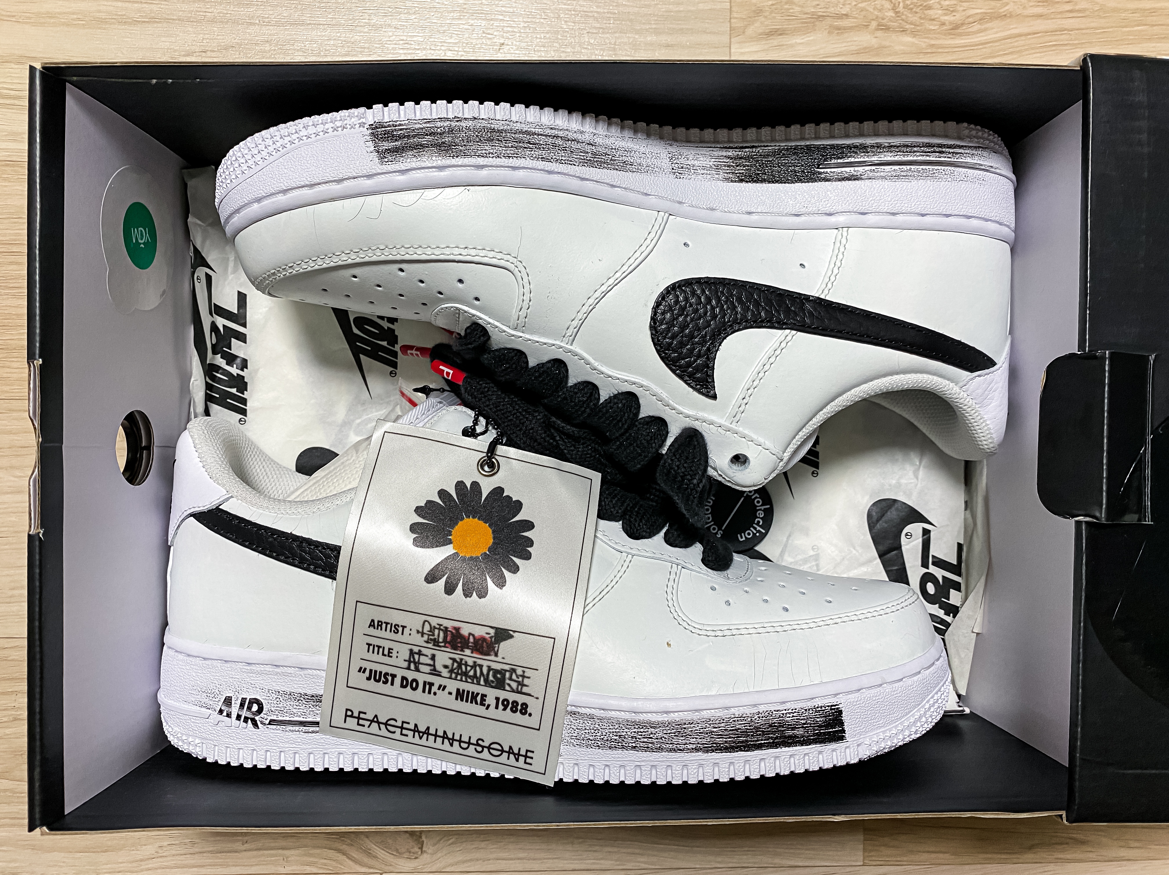 Nike x Peaceminusone Air Force 1 Low Para-Noise 2.0 착용 스타일 - 1
