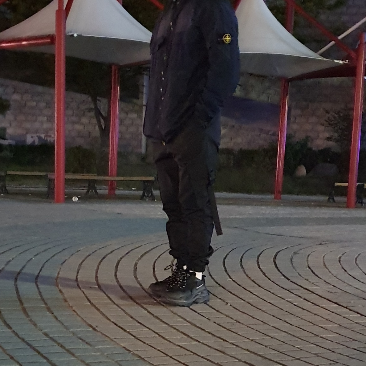 Balenciaga Triple S Black Clear Sole 2019 착용 스타일
