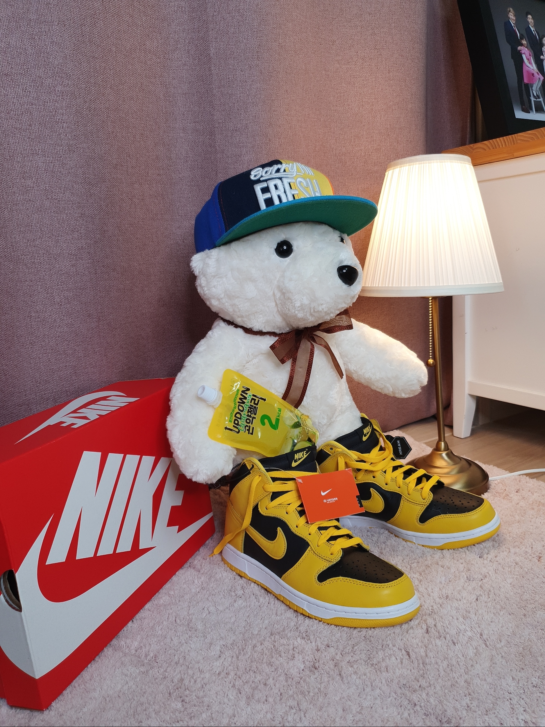 Nike Dunk High SP Varsity Maize 착용 스타일 - 3
