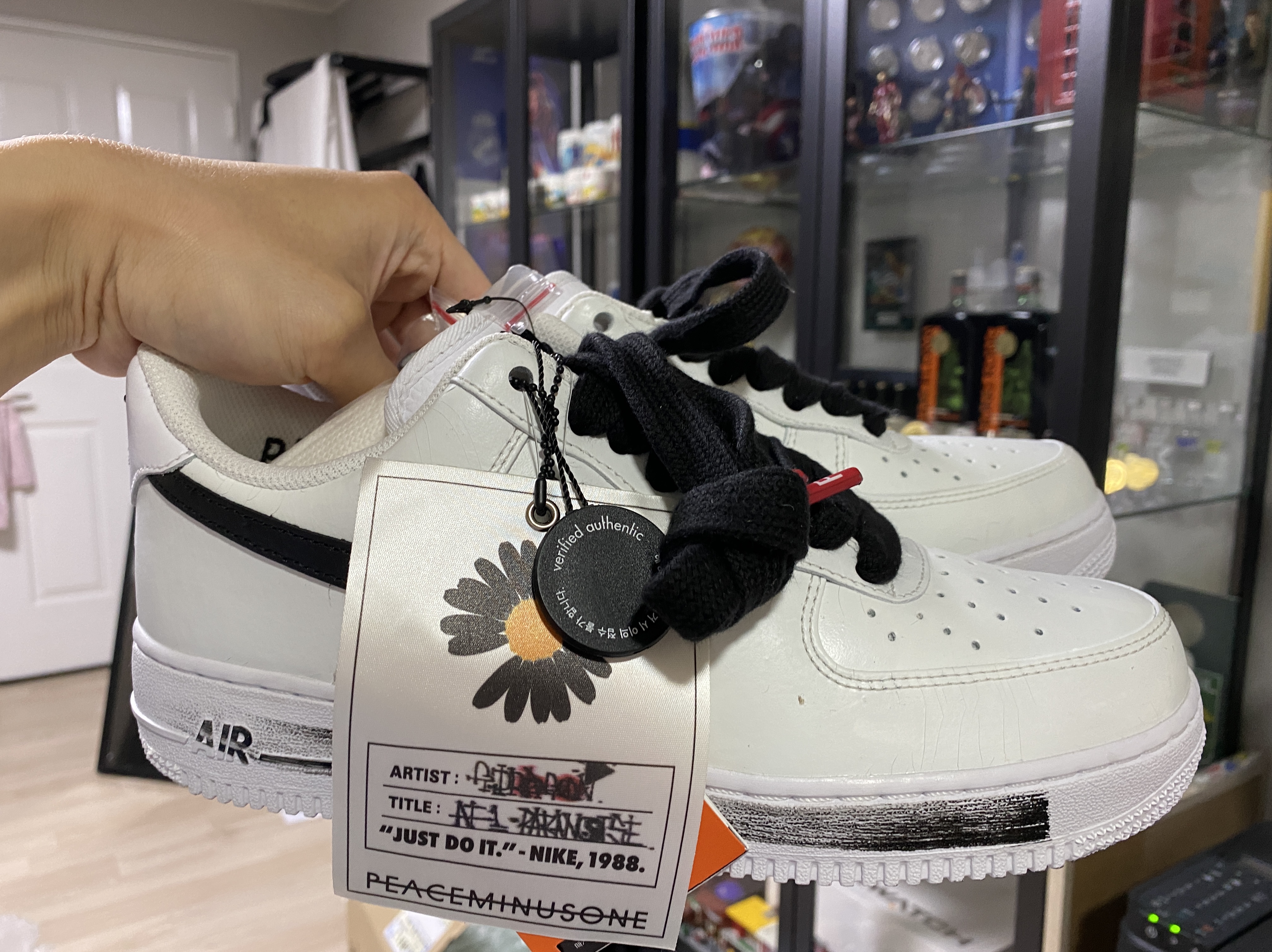 Nike x Peaceminusone Air Force 1 Low Para-Noise 2.0 착용 스타일 - 3