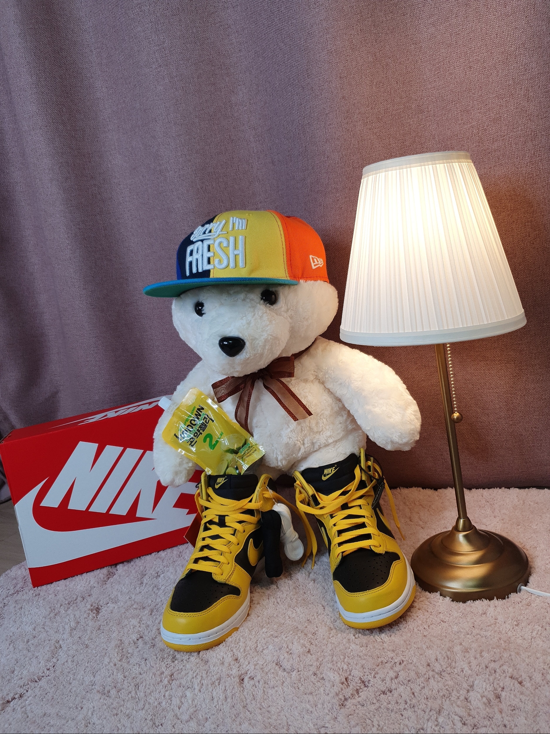 Nike Dunk High SP Varsity Maize 착용 스타일 - 1