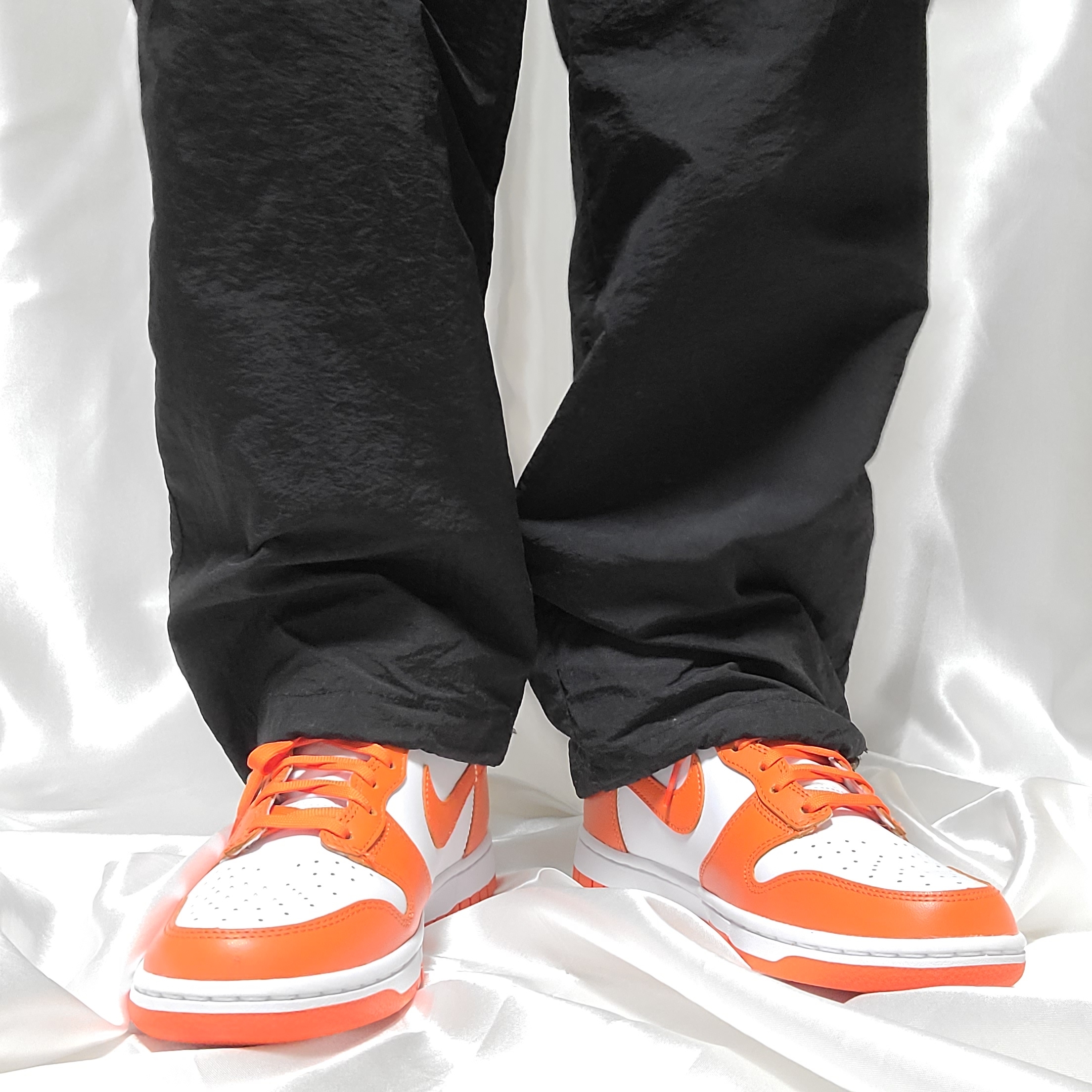 (W) Nike Dunk High Orange Blaze, Nike Dunk High Retro Orange Blaze 착용 스타일 - 1