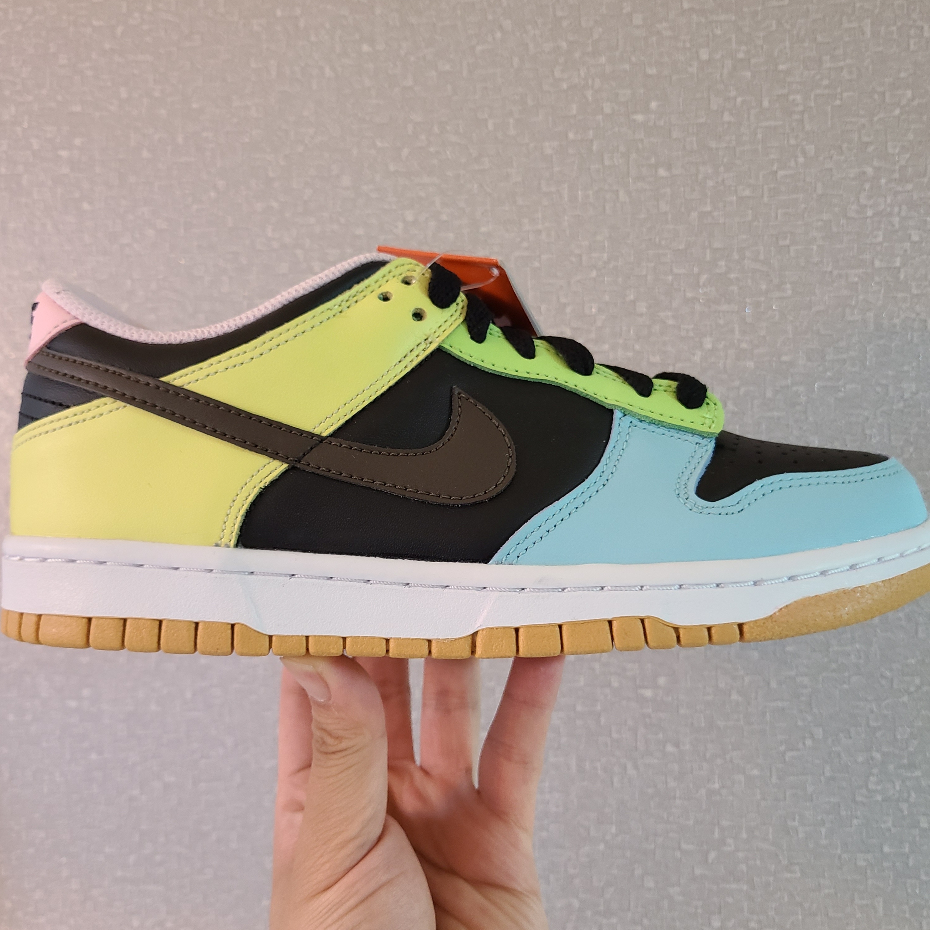 (GS) Nike Dunk Low SE Free.99 Black, Nike Dunk Low SE Free.99 Black 착용 스타일 - 3