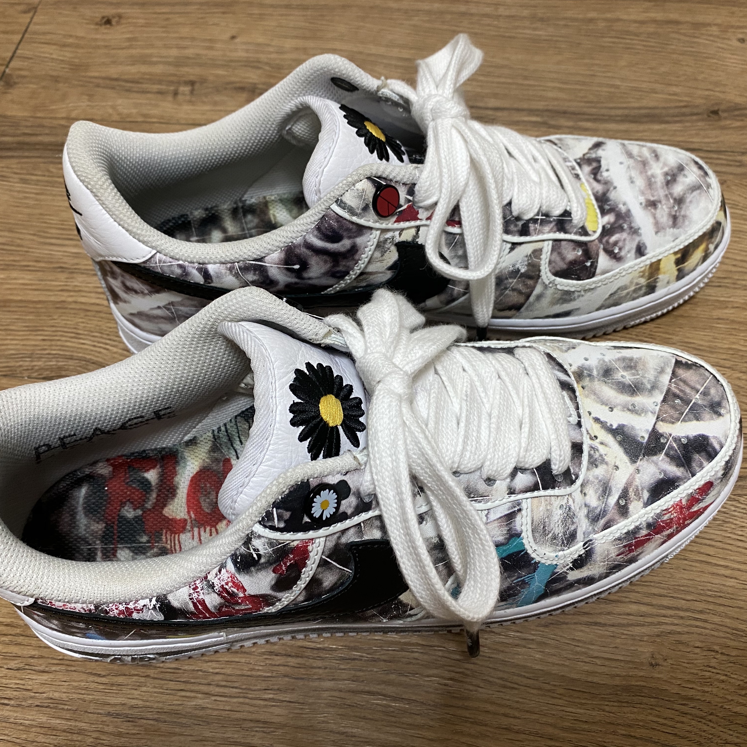 Nike x Peaceminusone Air Force 1 Low Para-Noise 2.0 착용 스타일 - 3