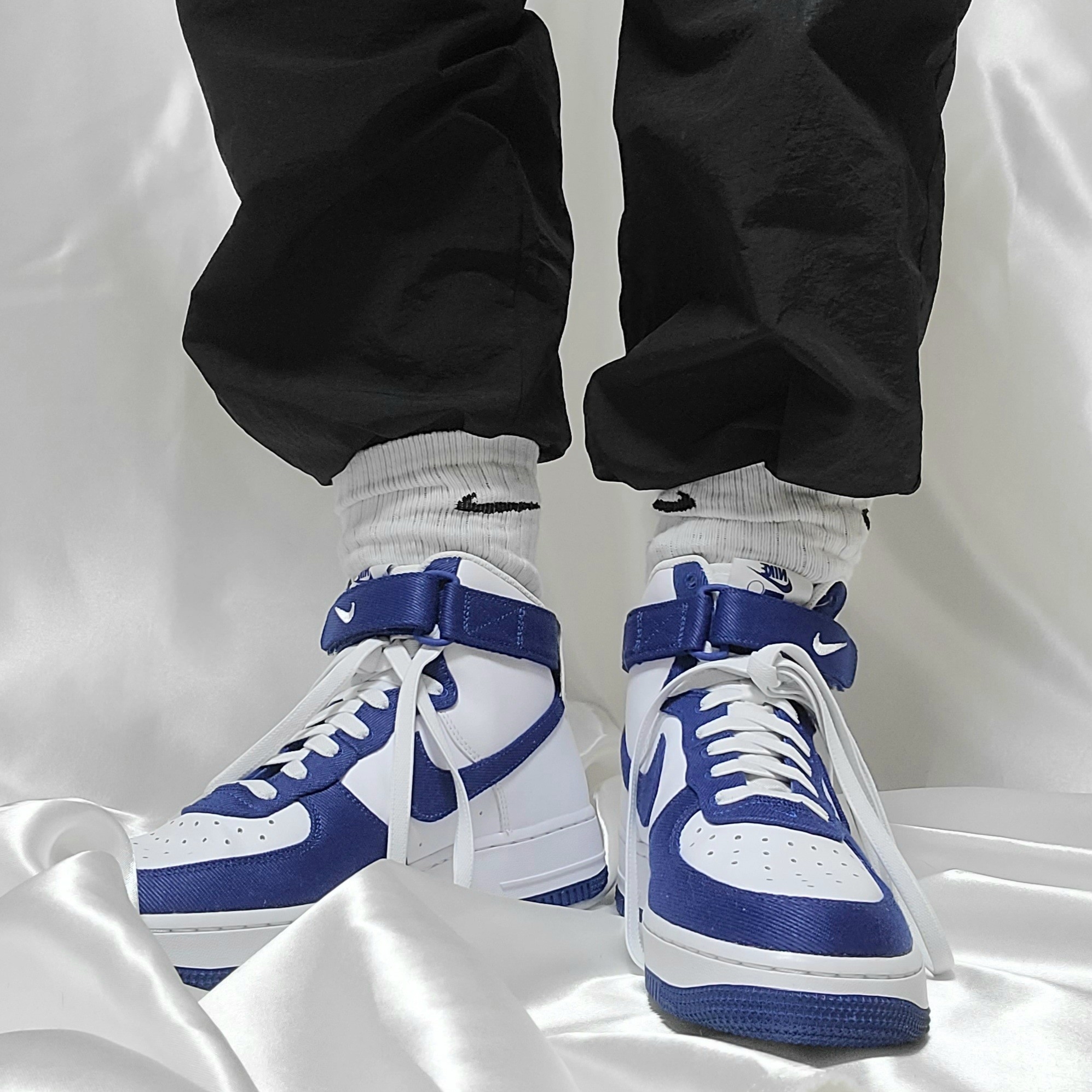 Nike Air Force 1 High '07 LV8 EMB Dodgers 착용 스타일 - 5