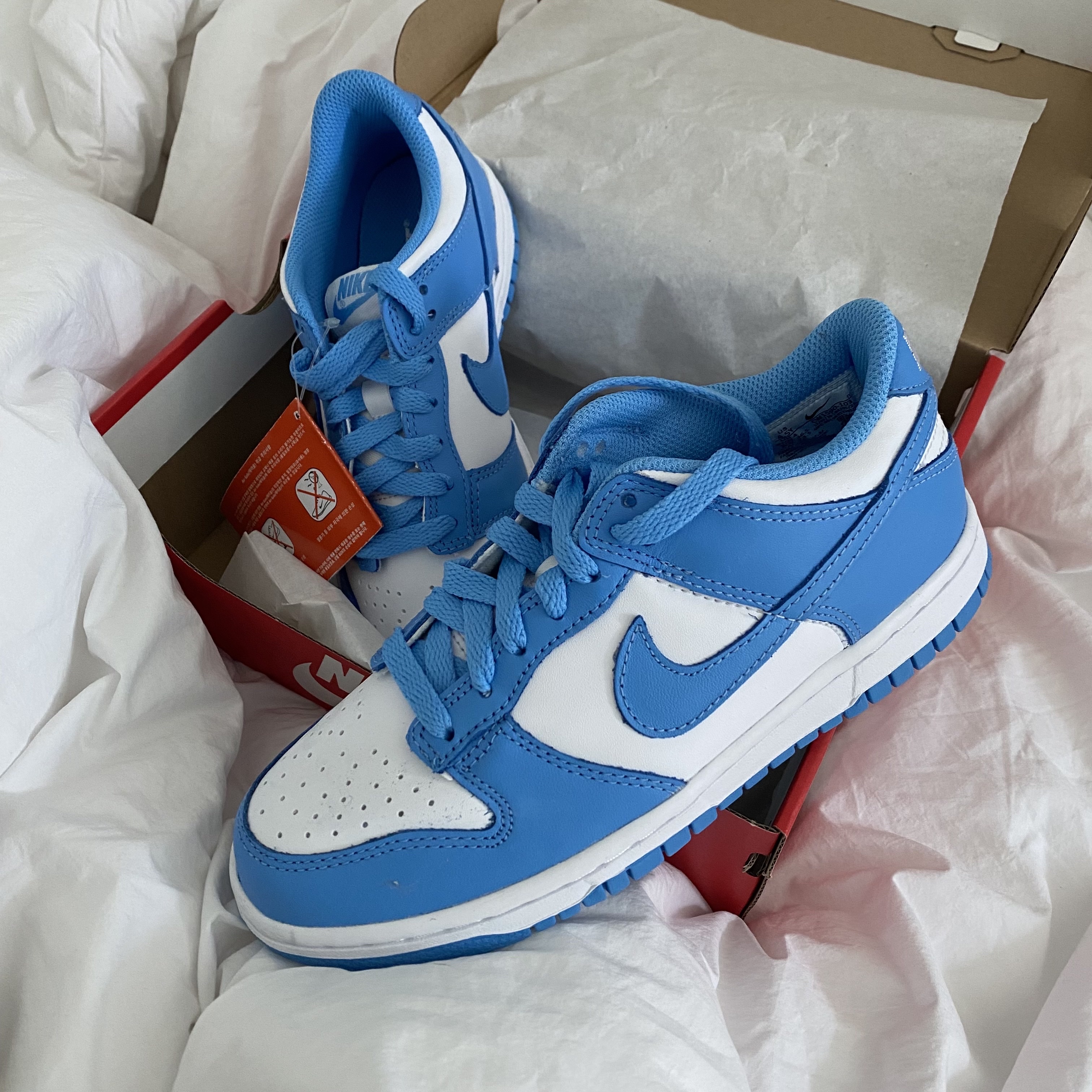 Nike Dunk Low Retro University Blue 착용 스타일 - 1