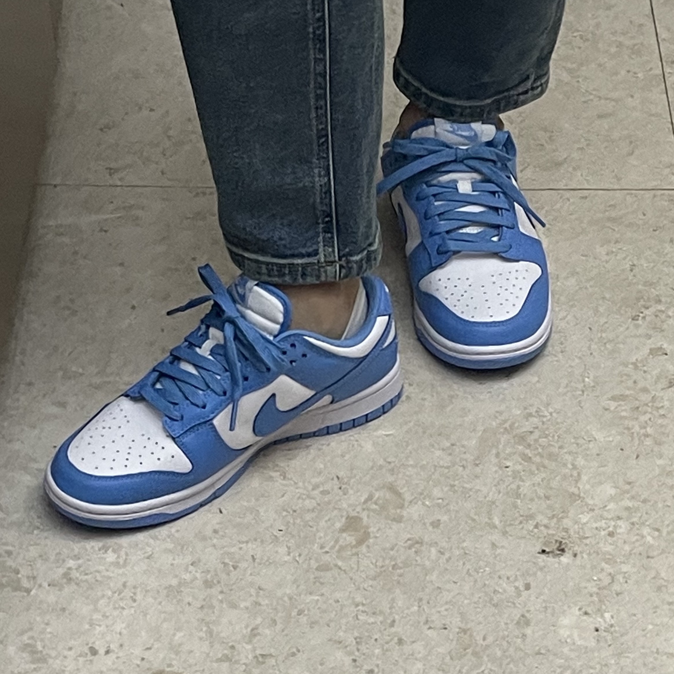 Nike Dunk Low Retro University Blue 착용 스타일