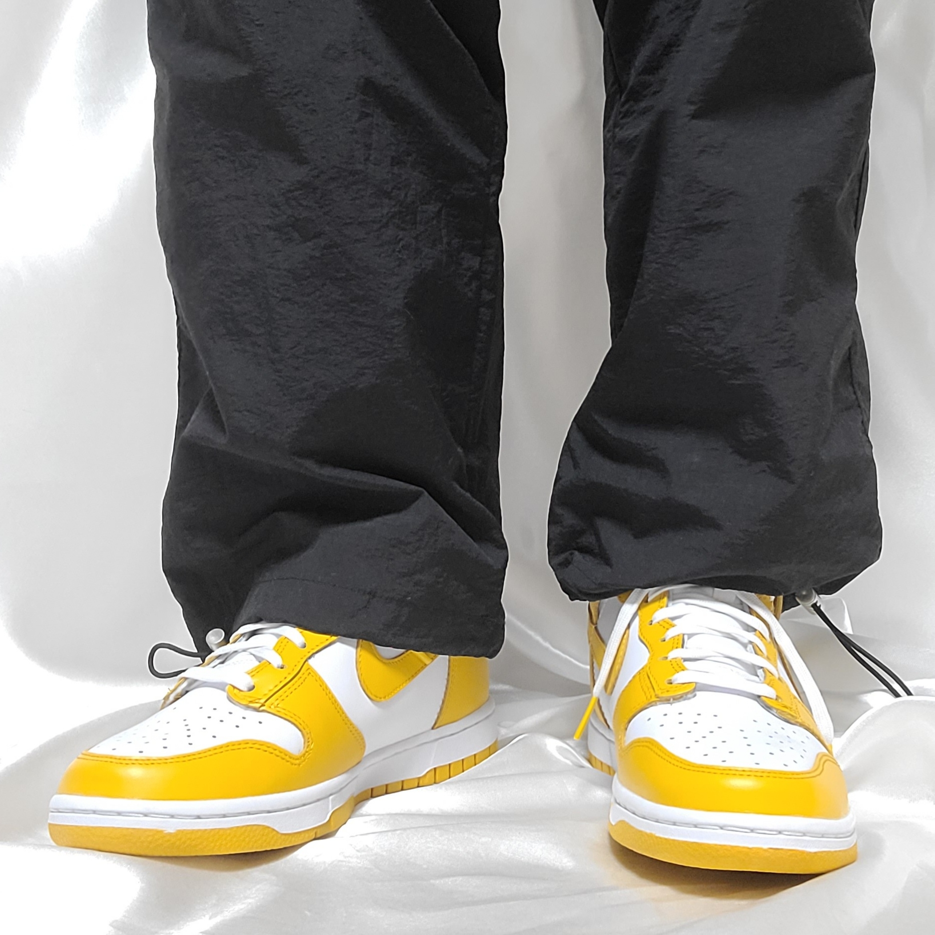 (W) Nike Dunk High Dark Sulfur 착용 스타일 - 2
