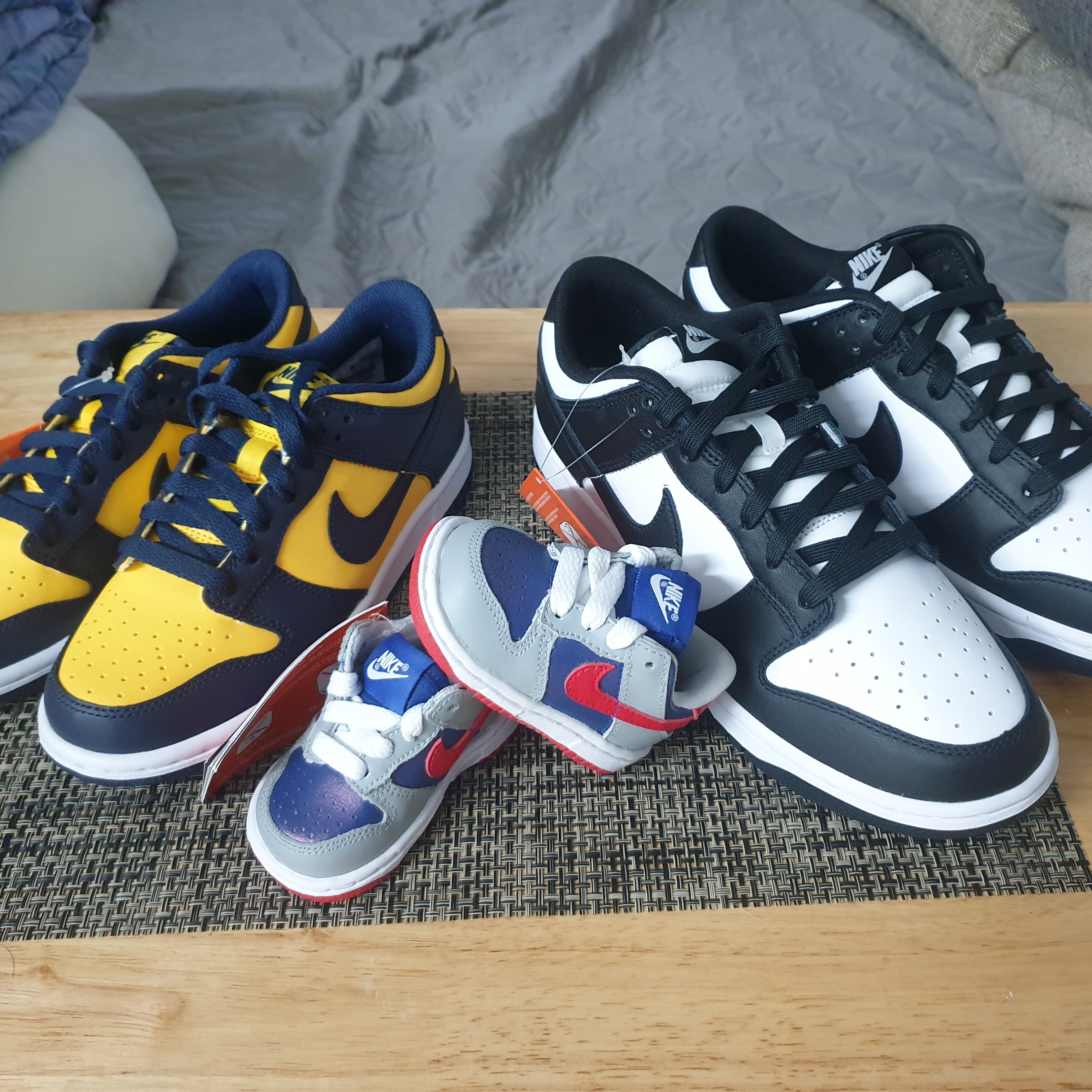 (GS) Nike Dunk Low Varsity Maize, (TD) Nike Dunk Low SP Samba 2020 착용 스타일