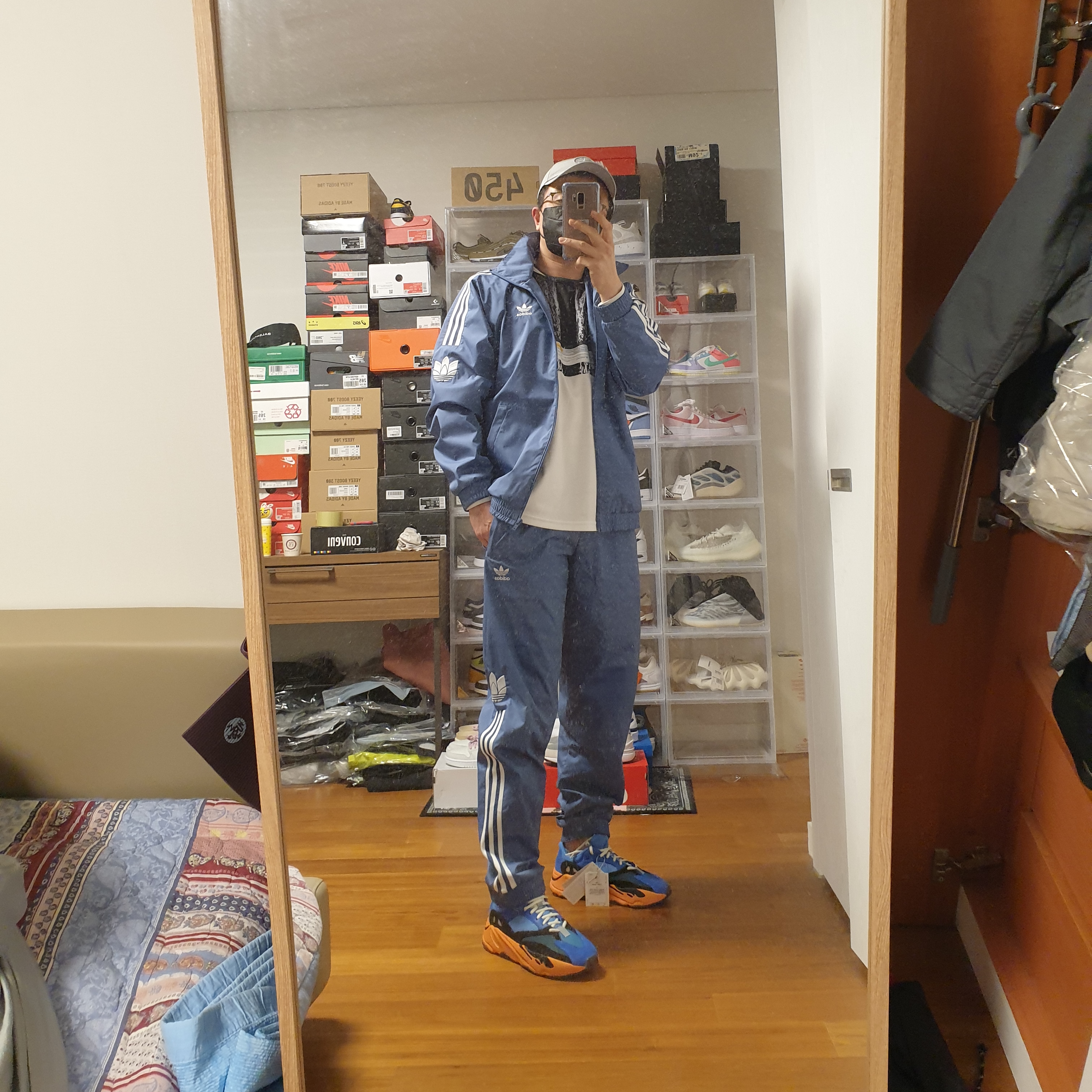 Nike x Cav Empt Long Sleeve Graphic Shirt Jersey, Adidas Yeezy Boost 700 Bright Blue 착용 스타일 - 1