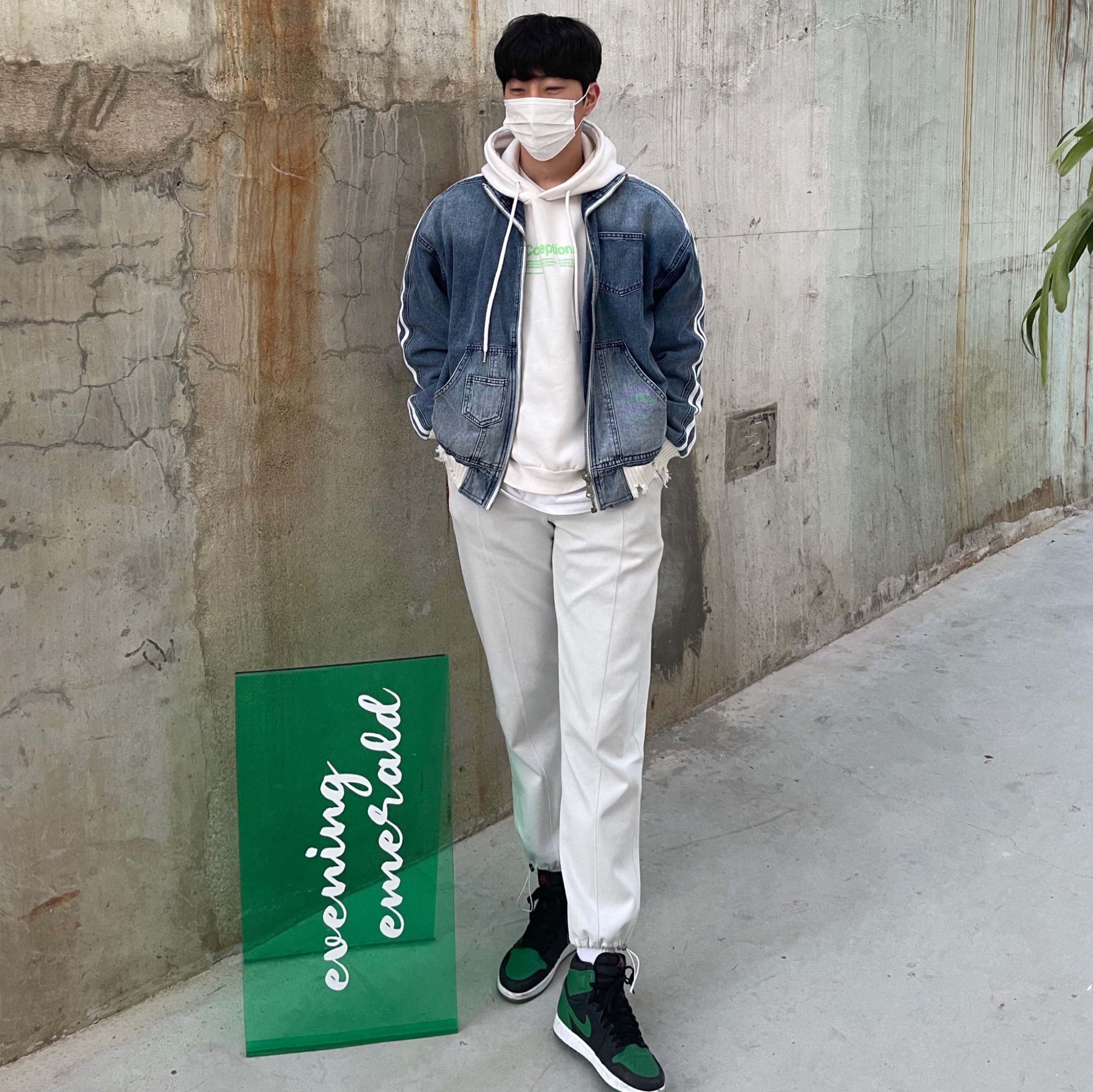 Jordan 1 Retro High OG Pine Green Black 착용 스타일