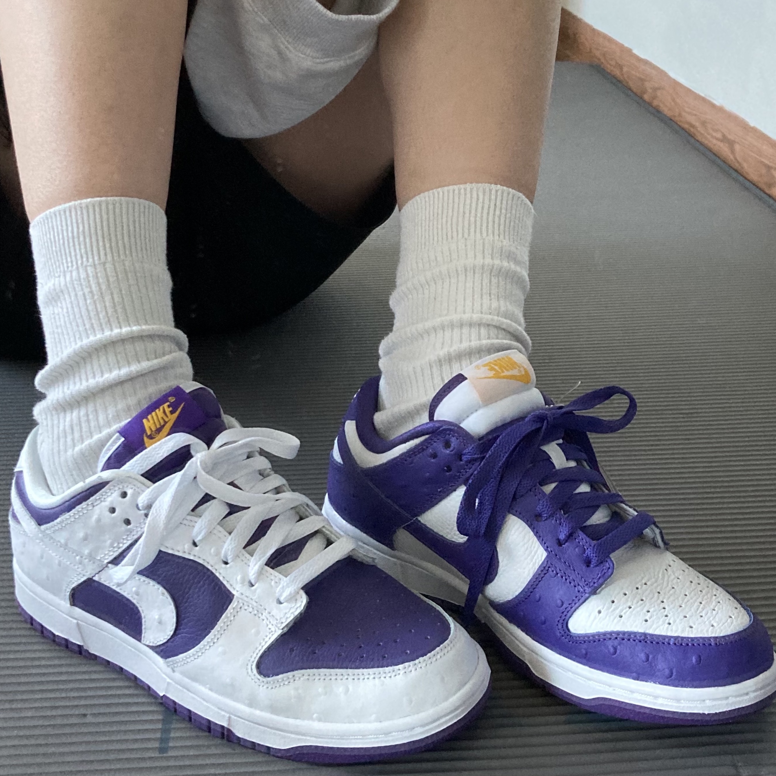 (W) Nike Dunk Low SE Flip 착용 스타일