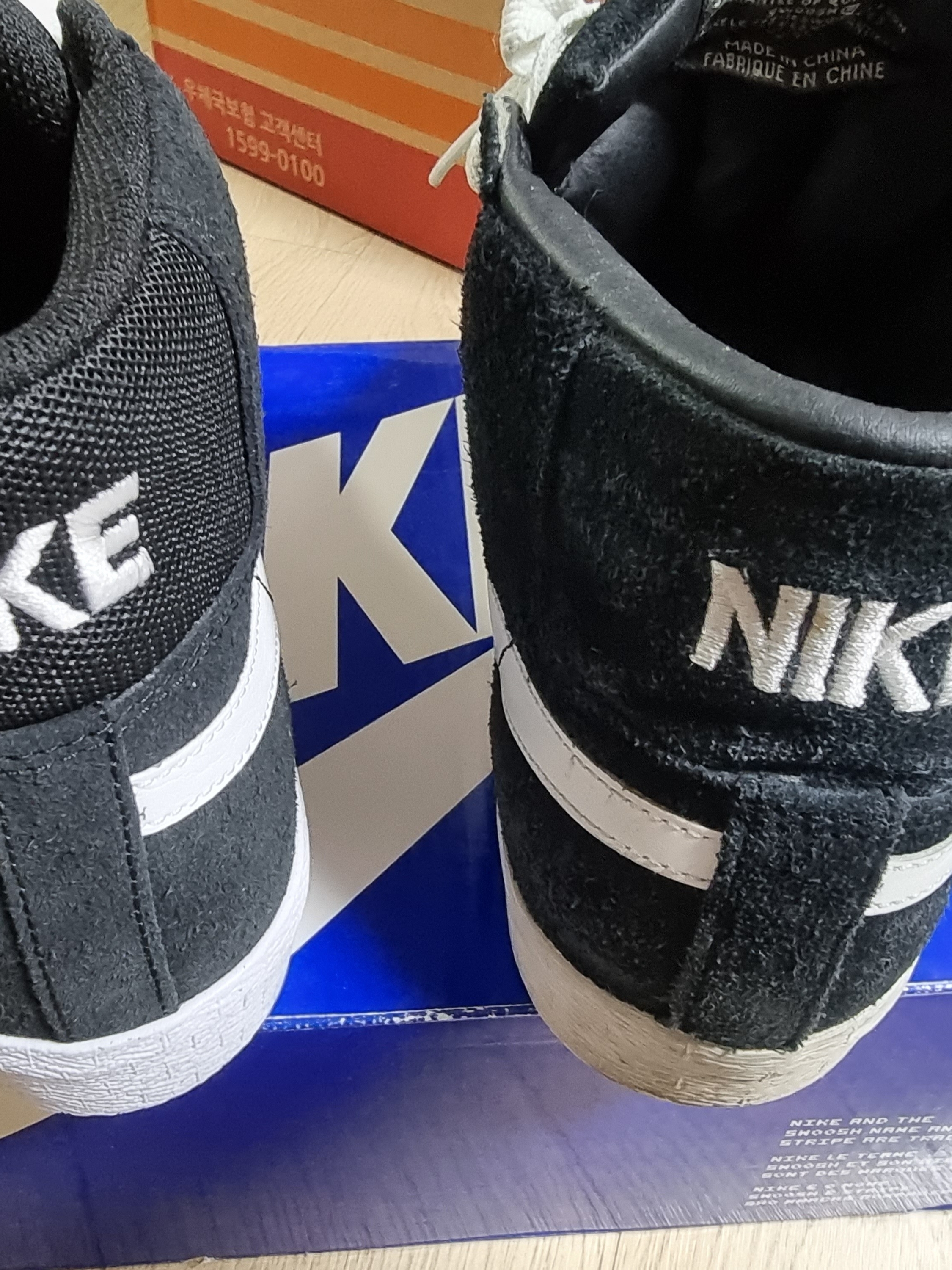 Nike SB Zoom Blazer Mid Black White 착용 스타일 - 4