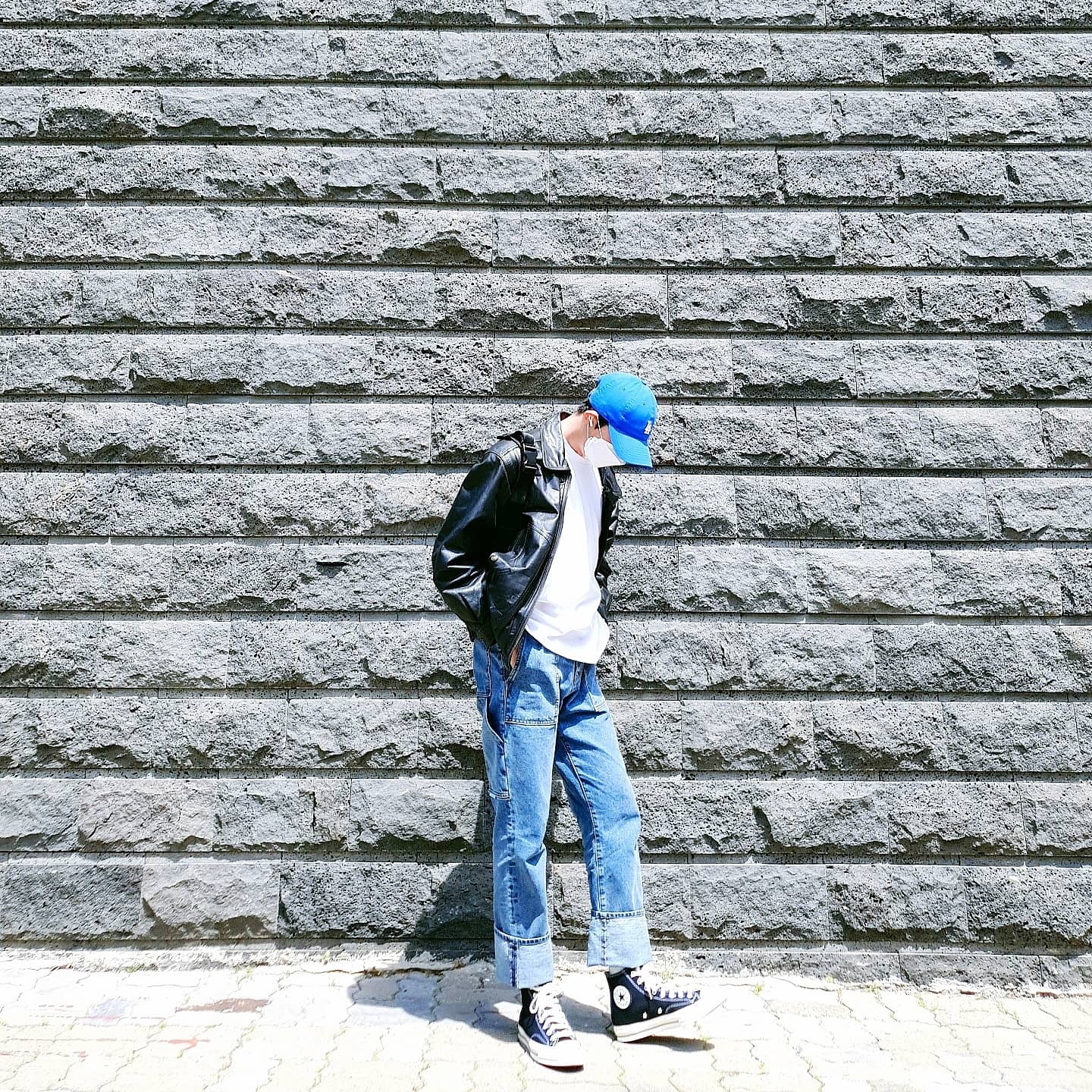 Converse Chuck 70 Hi Black 착용 스타일 - 2