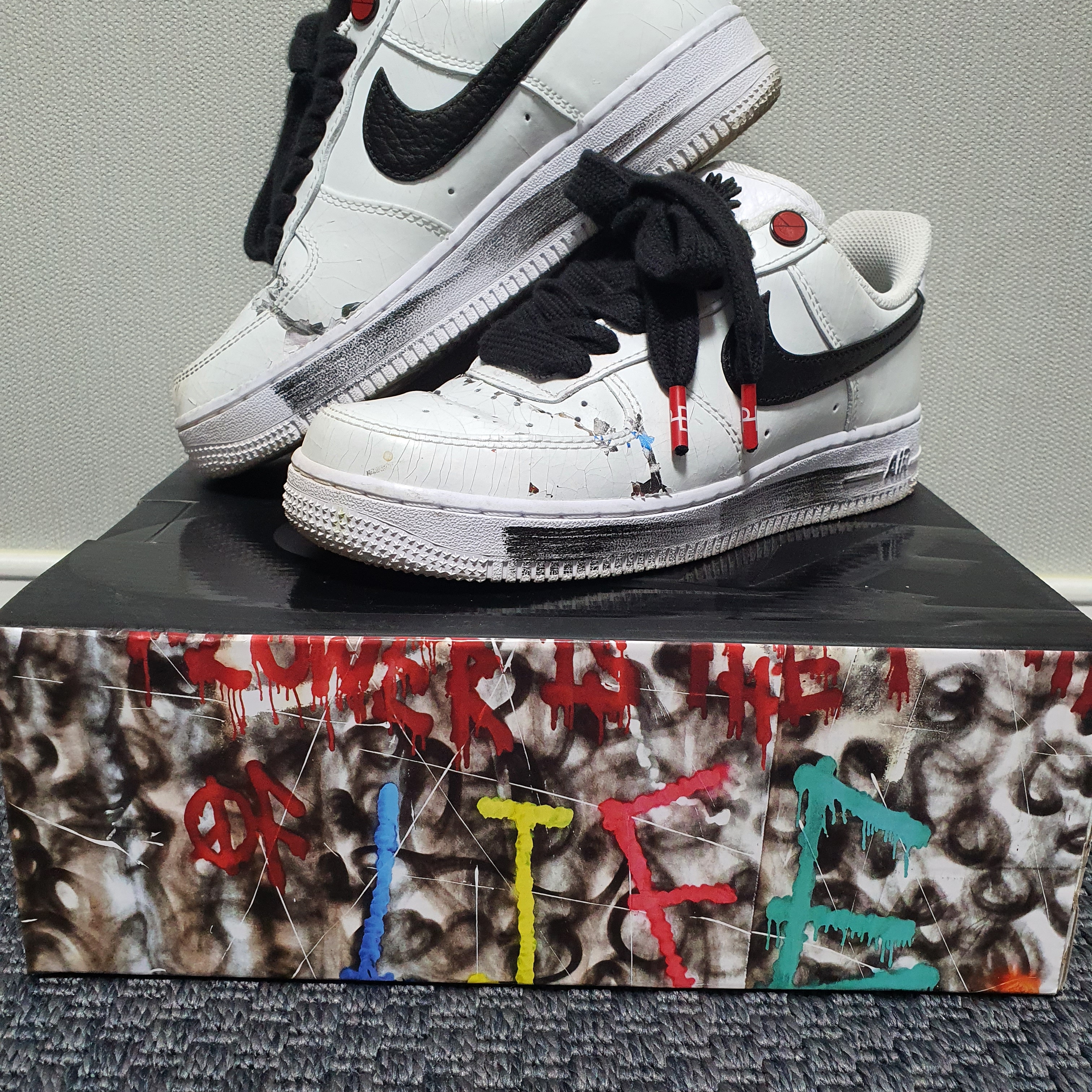 Nike x Peaceminusone Air Force 1 Low Para-Noise 2.0 착용 스타일