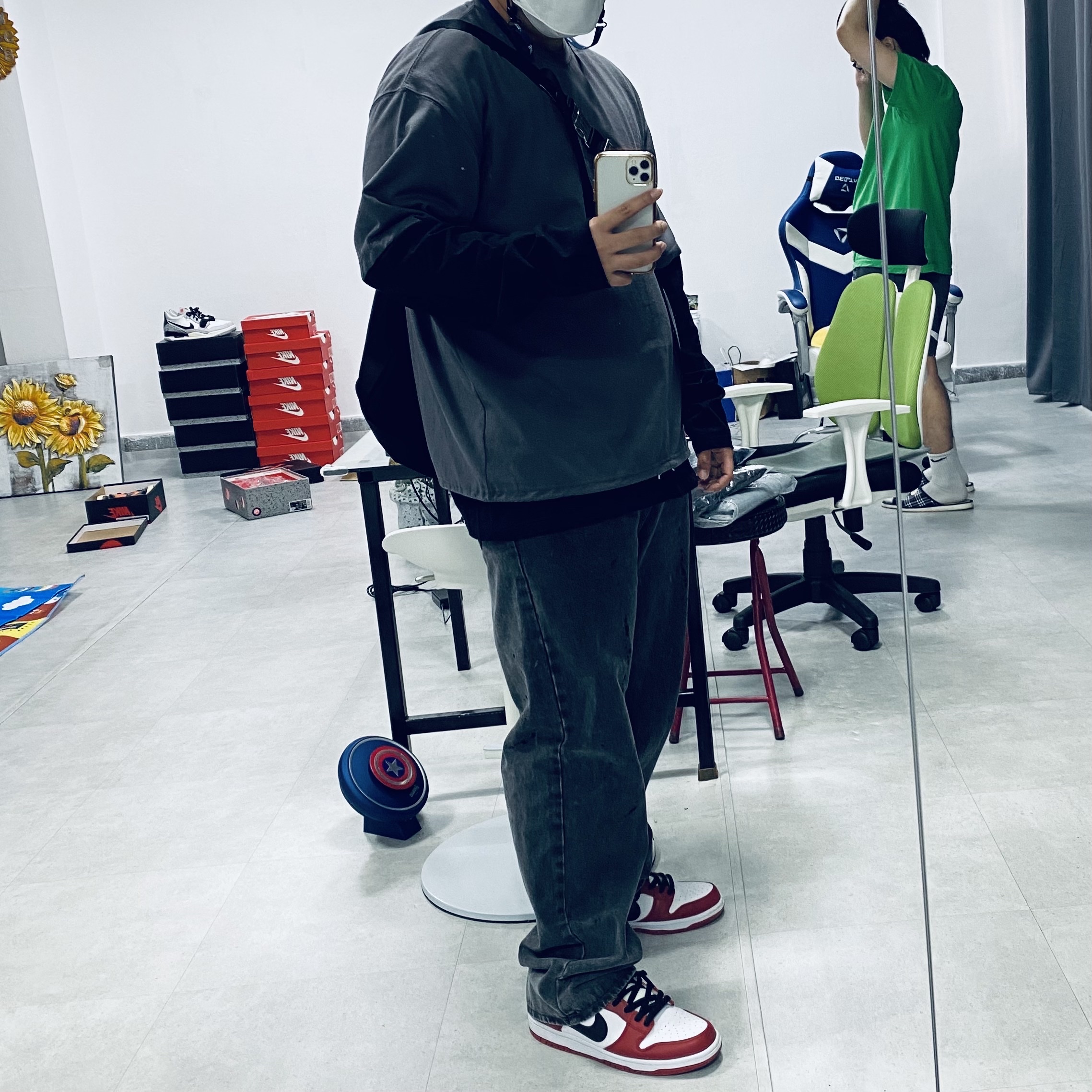 Nike SB Dunk Low Pro Chicago 착용 스타일