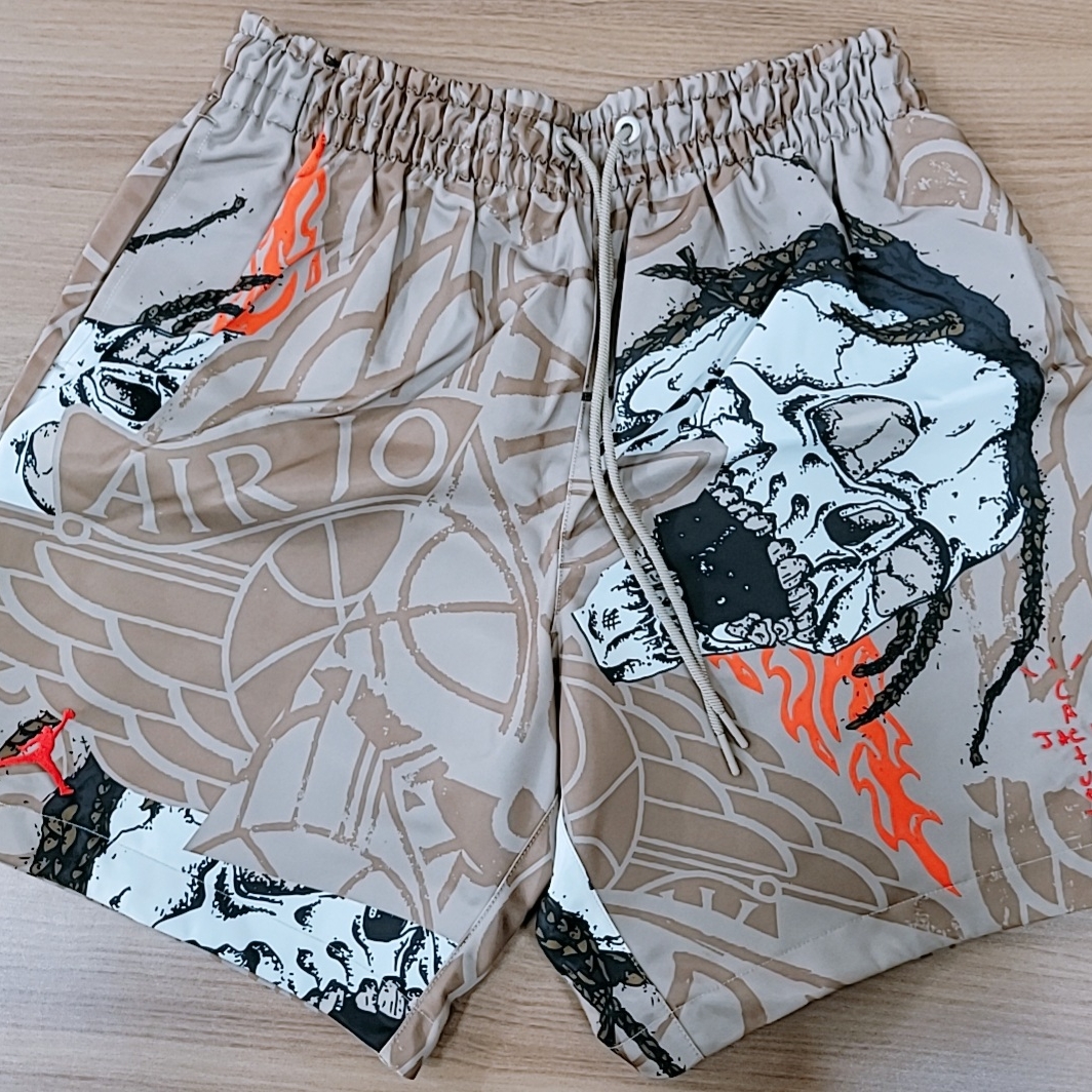 Jordan x Travis Scott Pool Shorts - Asia 착용 스타일 - 1